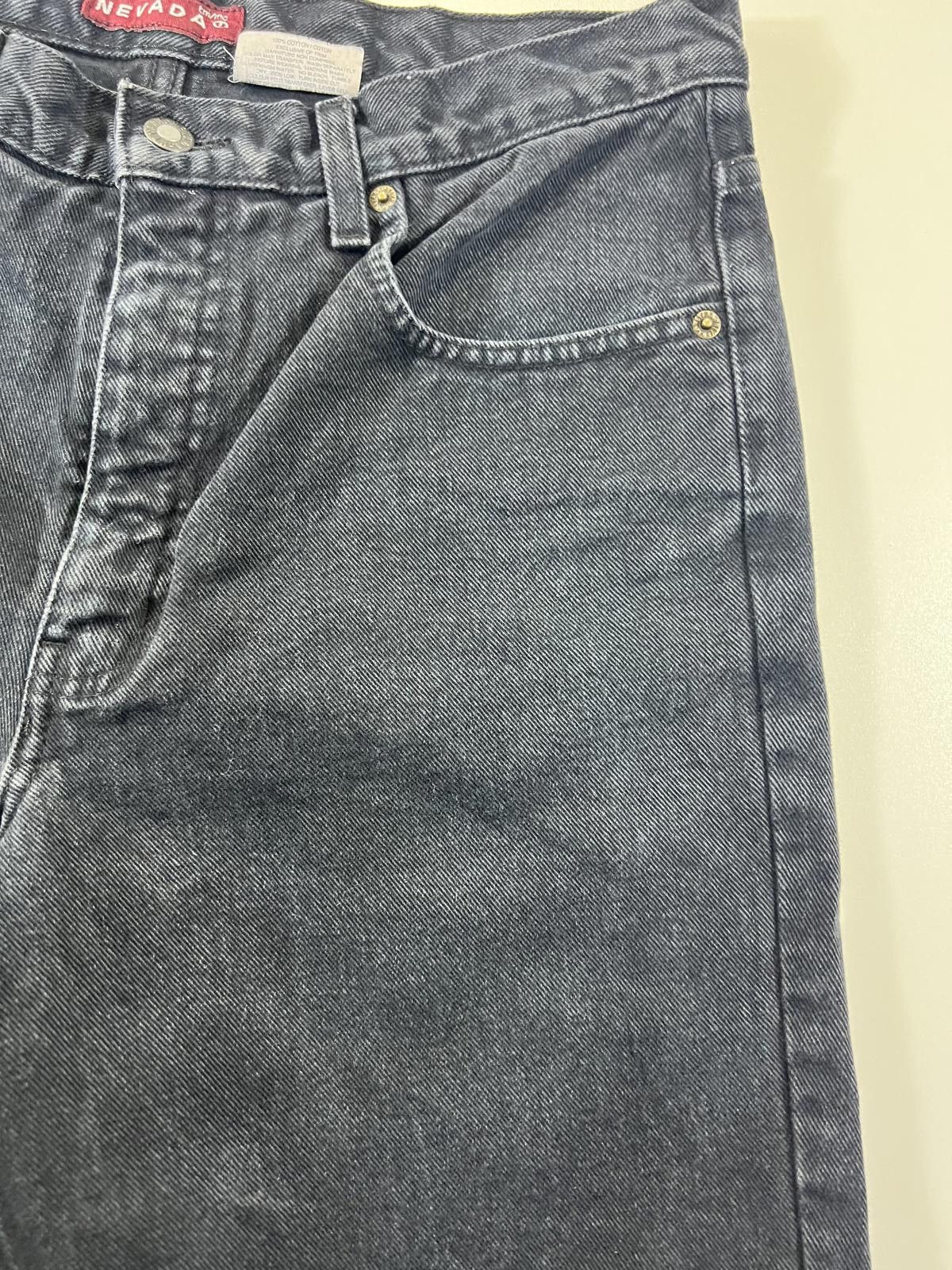 Other Vintage Nevada Black Denim Shorts 34 Size US 34 / EU 50 - 2 Thumbnail