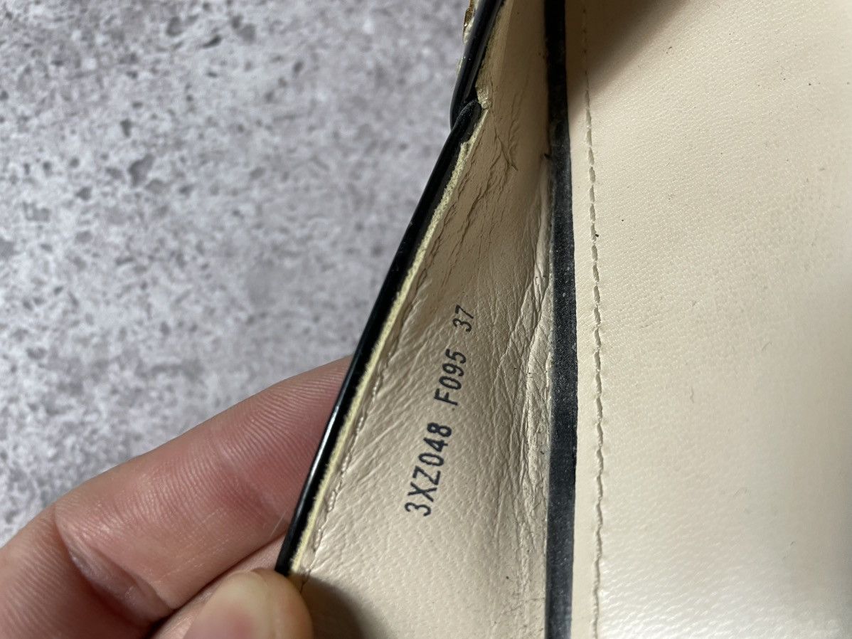 Prada PRADA Patent leather wedge sole cork black women's size 37 Size US 7 / IT 37 - 12 Thumbnail