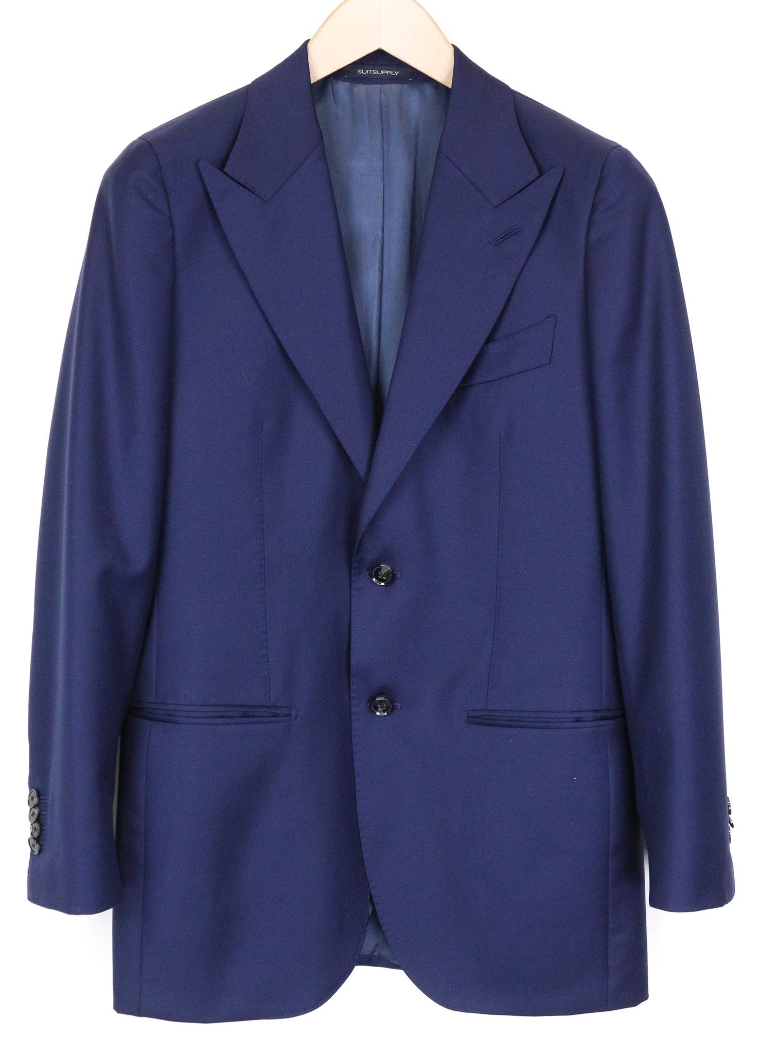 Suitsupply LA SPALLA UK34R Blue 2 Pc Slim Wool S110s Suit 86912 Size 34R - 4 Thumbnail