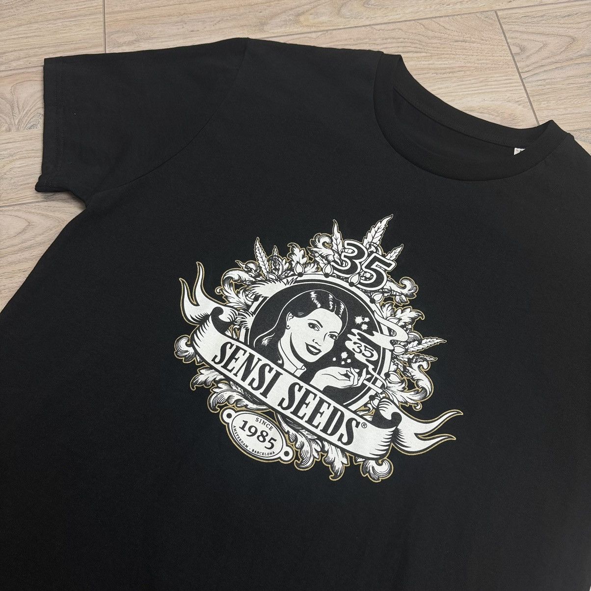Band Tees Sensi Seeds Anniversary Black Tee Size US M / EU 48-50 / 2 - 4 Thumbnail