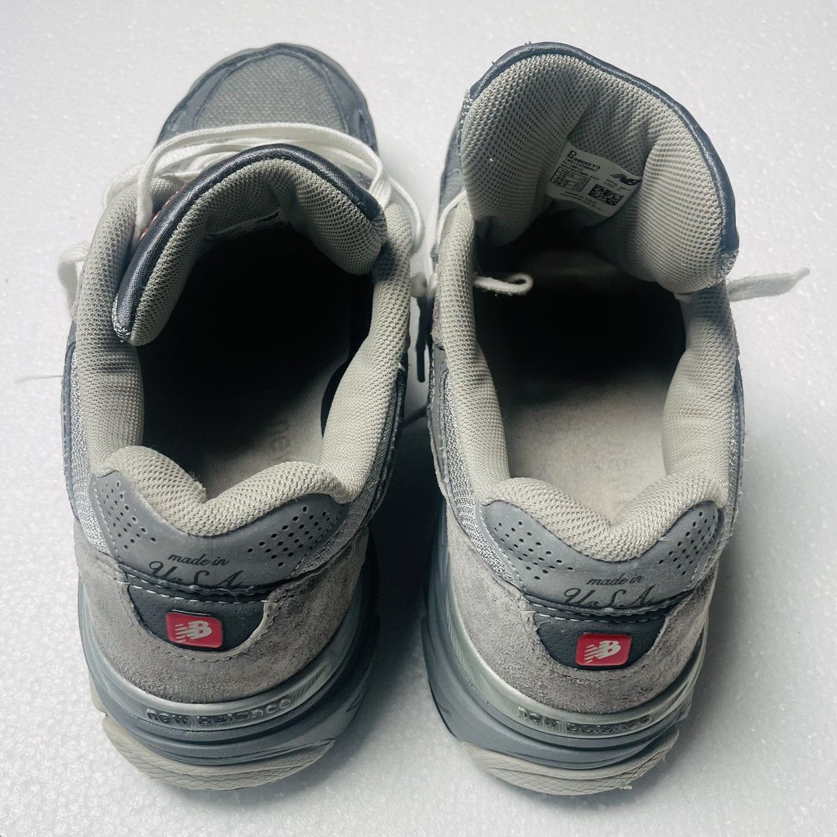 New Balance New Balance 990 V3 White/Gray, Size 10.5, Made in USA Size US 10.5 / EU 43-44 - 3 Thumbnail