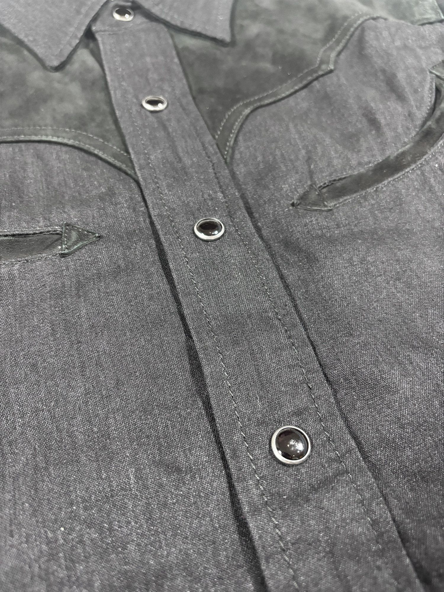 Saint Laurent Paris Western Shirt Lamb Suede Trim Size S Size US S / EU 44-46 / 1 - 4 Thumbnail