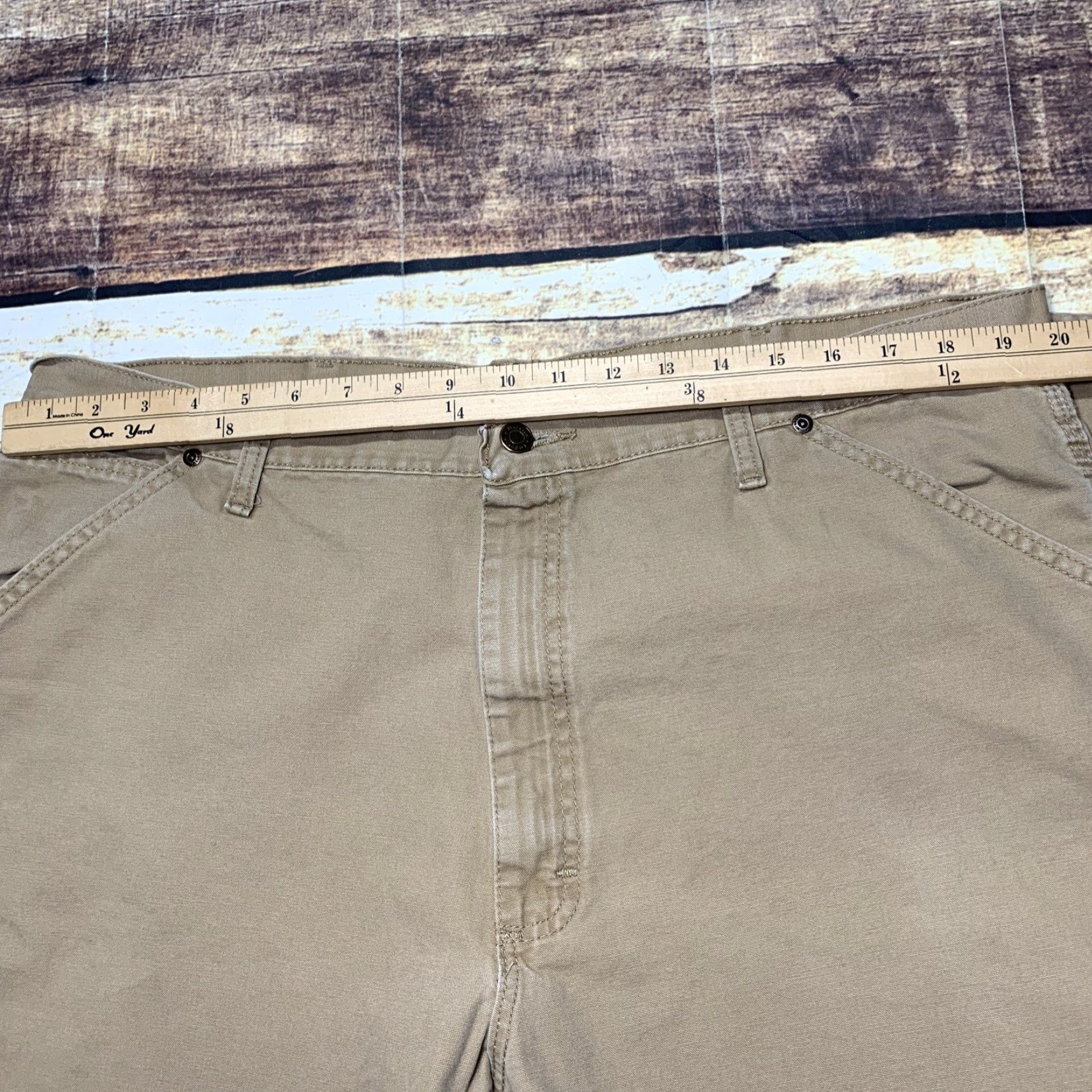 Wrangler Wrangler Carpenter Pants Mens Sz 40 x 30 Lt Brown Tan Cotton Pockets Hammer Loop Size US 40 / EU 56 - 5 Thumbnail