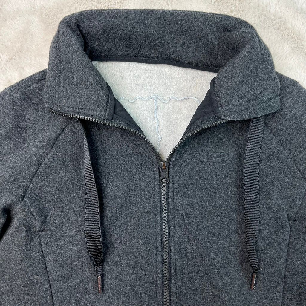 Lululemon Lululemon Gray Full Zip Jacket Sweatshirt Size 6 Fleece Size M / US 6-8 / IT 42-44 - 3 Thumbnail
