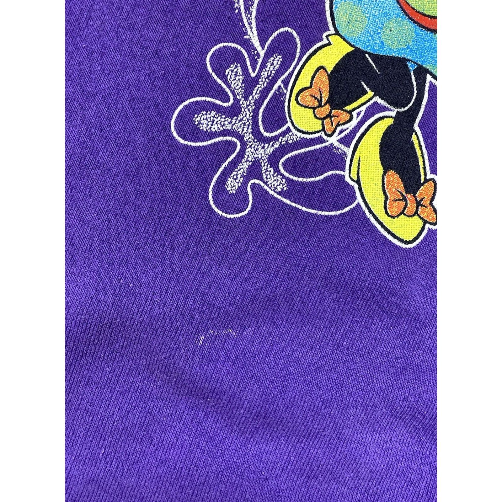 Disney VINTAGE Disney Mickey Mouse Minnie Crewneck Sweatshirt Men Small Purple USA 90s Size US S / EU 44-46 / 1 - 4 Thumbnail