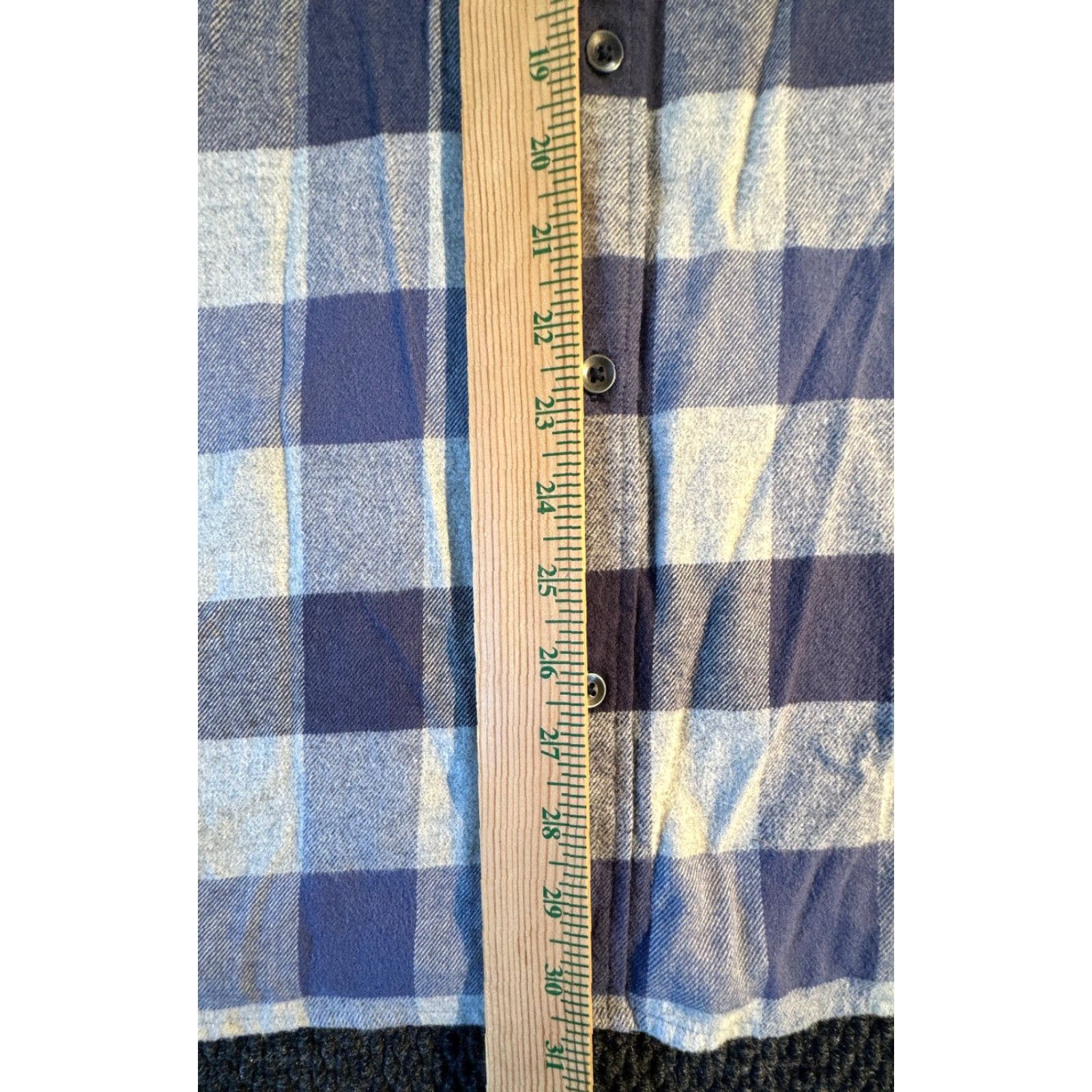 Flag & Anthem VINTAGE Flag & Anthem Long Sleeve Button Up Men's XL Blue Plaid Flannel Cotton Shirt Size US XL / EU 56 / 4 - 5 Thumbnail