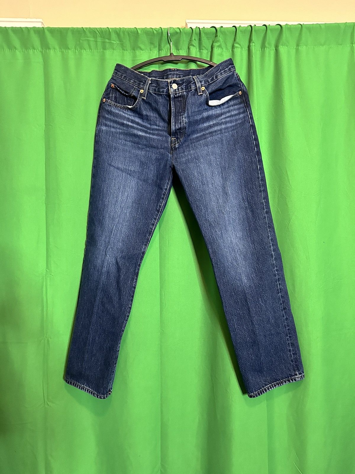 Levi's Big E 501 90s premium denim indigo whiskered jeans Size US 28 / EU 44 - 1 Thumbnail