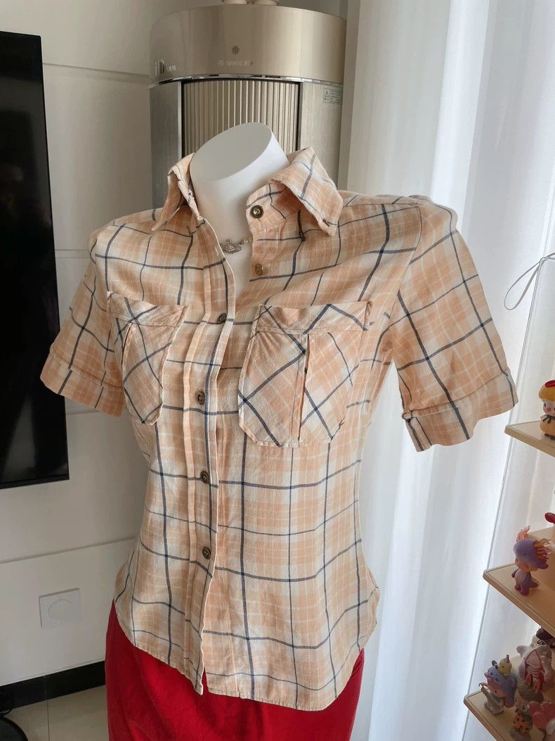 Vivienne Westwood Vivienne Westwood Light grey plaid shirt Size XS / US 0-2 / IT 36-38 - 2 Thumbnail
