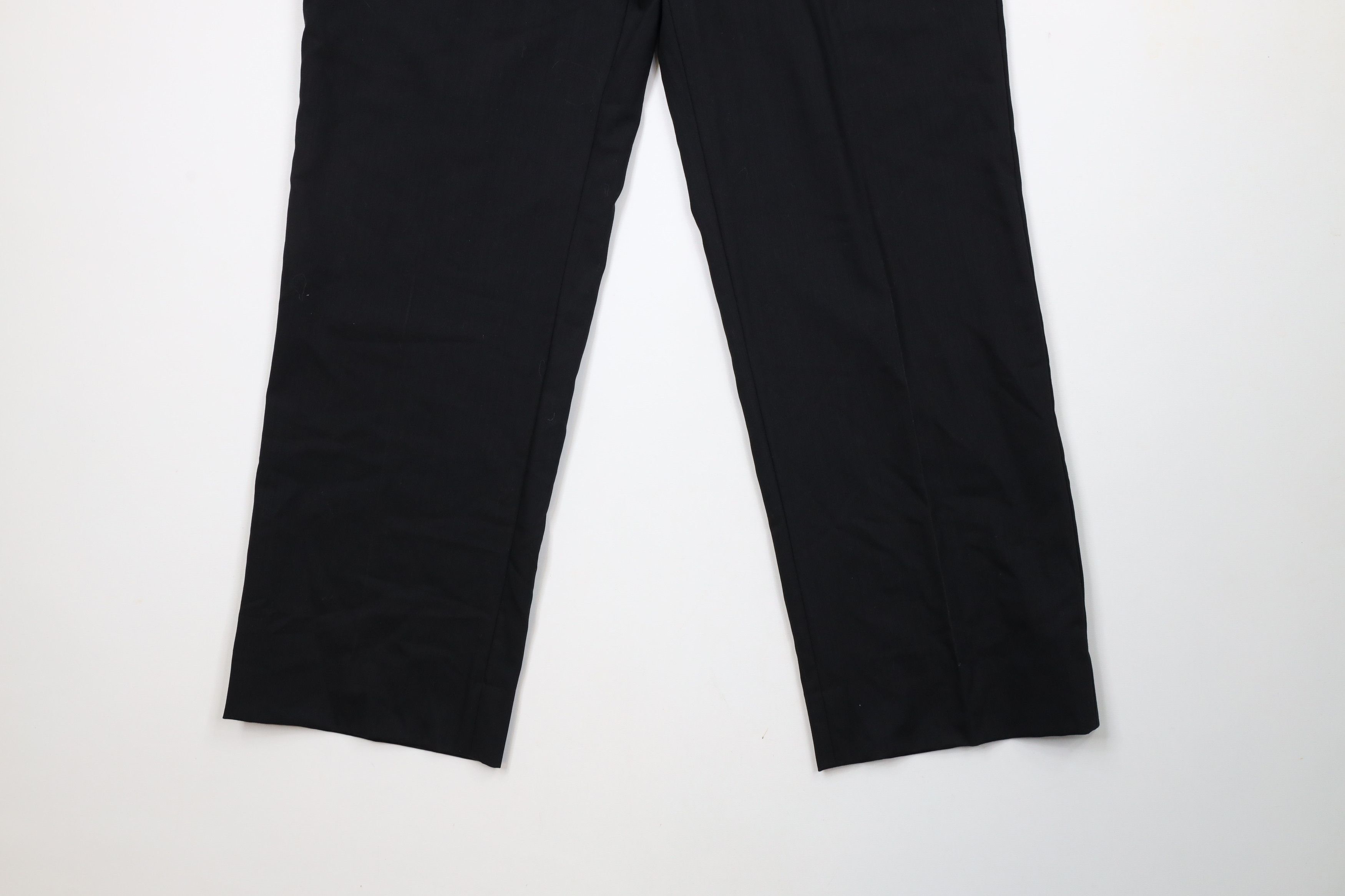 Vintage Vintage 90s Streetwear Wide Leg Chino Pants Trousers Black Size US 33 - 4 Thumbnail