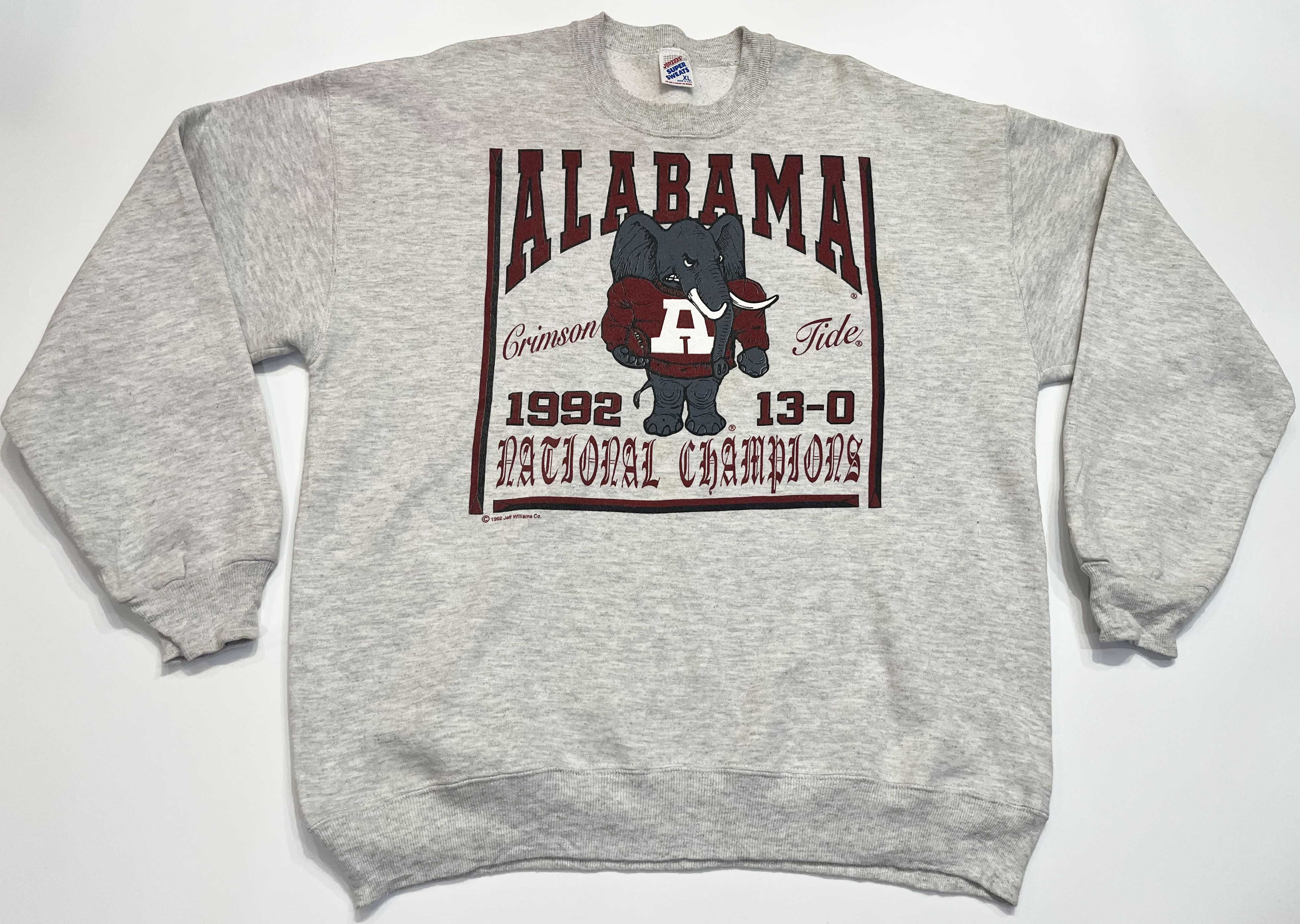 Jerzees Vintage Jerzees Alabama Crimson Tide Crewneck Sweatshirt Size US XL / EU 56 / 4 - 1 Thumbnail