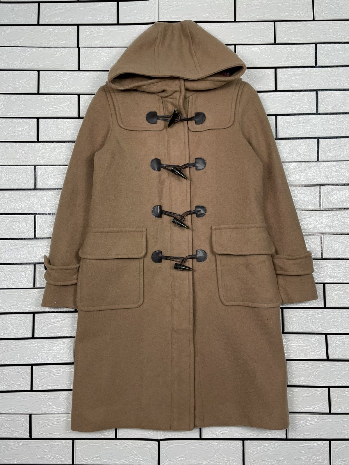 Japanese Brand Crestbridge Blue Label Brown Duffle Coat Size S / US 4 / IT 40 - 1 Thumbnail