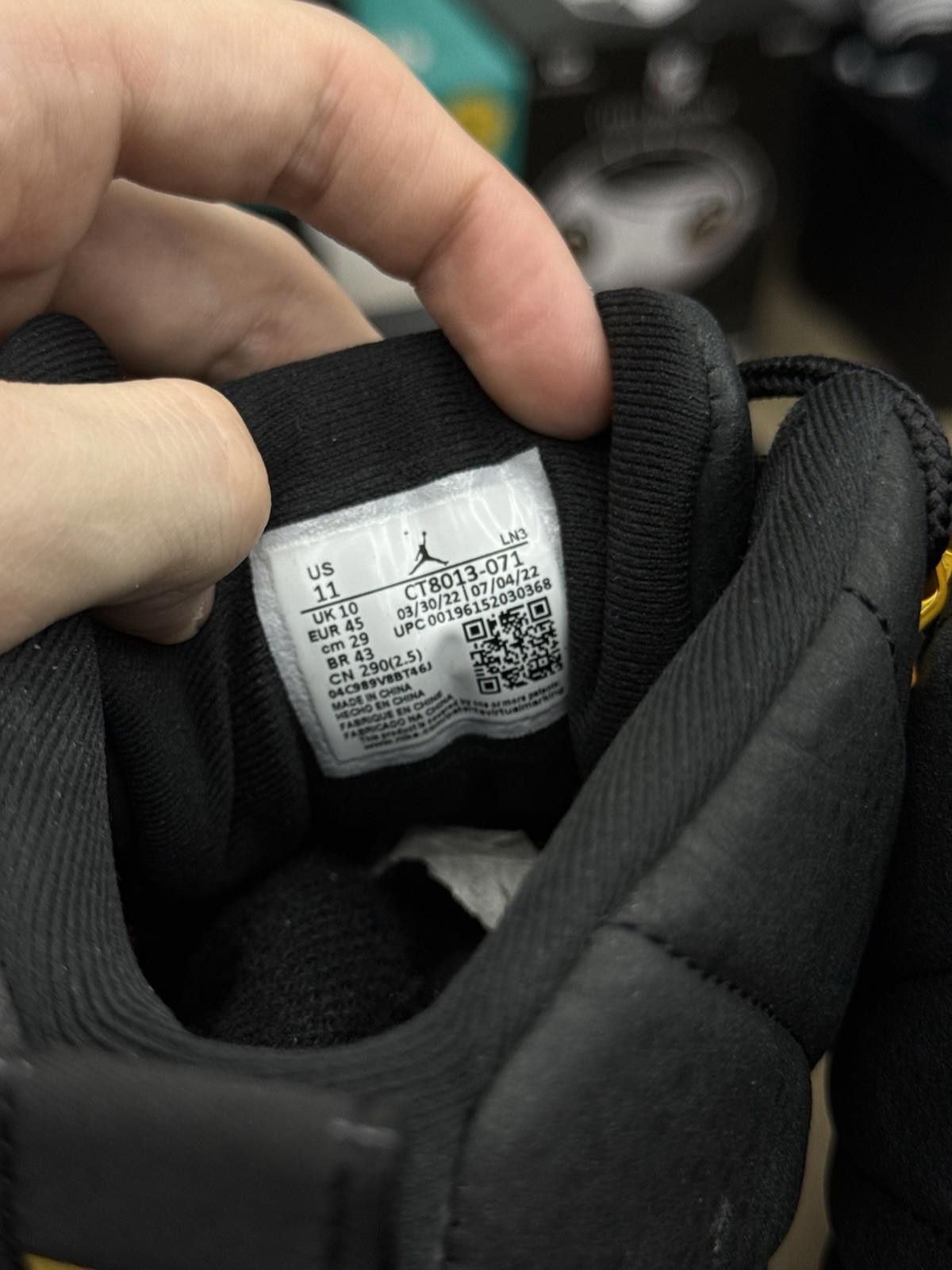 Jordan Brand Air Jordan 12 Black Taxi Retro Size 11 2022 CT8013-071 Size US 11 / EU 44 - 10 Thumbnail