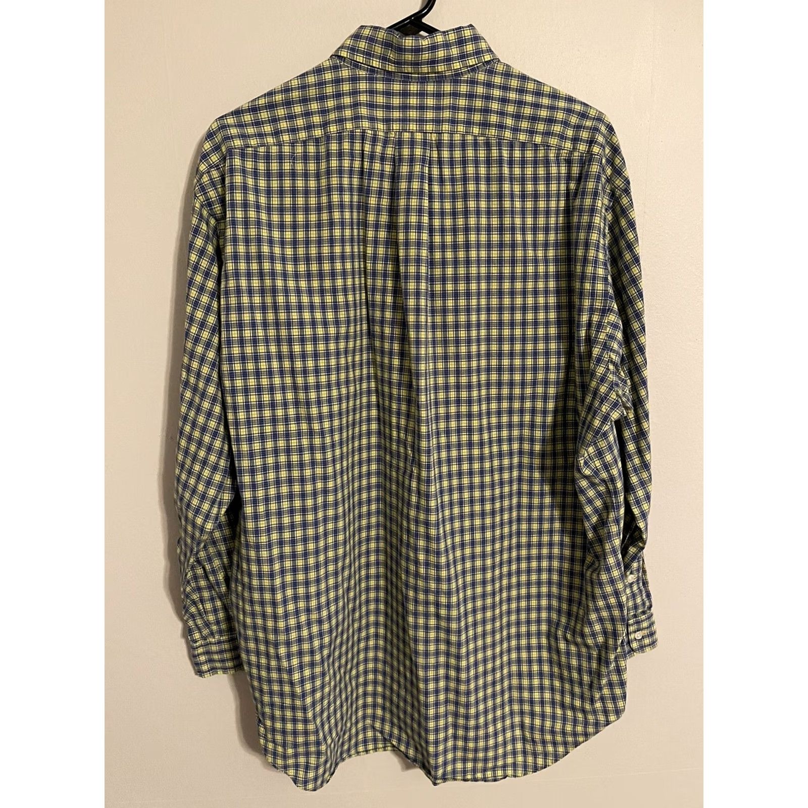 Polo Ralph Lauren Polo Ralph Lauren Blake Button Up Shirt Men's L Blue/Yellow Plaid L/S Size 42R - 3 Thumbnail