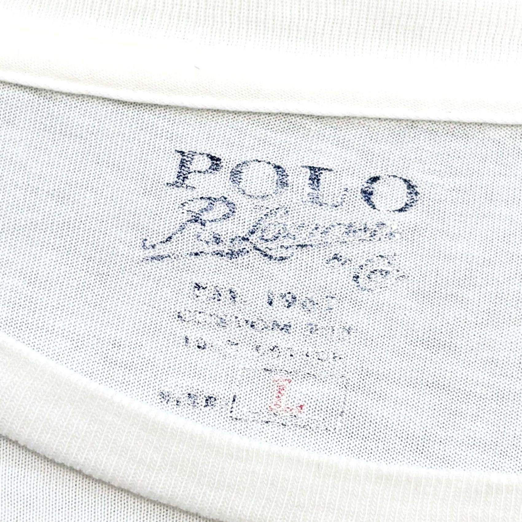 Polo Ralph Lauren Ralph Lauren Polo Custom Fit T Shirt Mens Large White Navy Short Sleeve Summer Casual Shirt Size US L / EU 52-54 / 3 - 4 Thumbnail