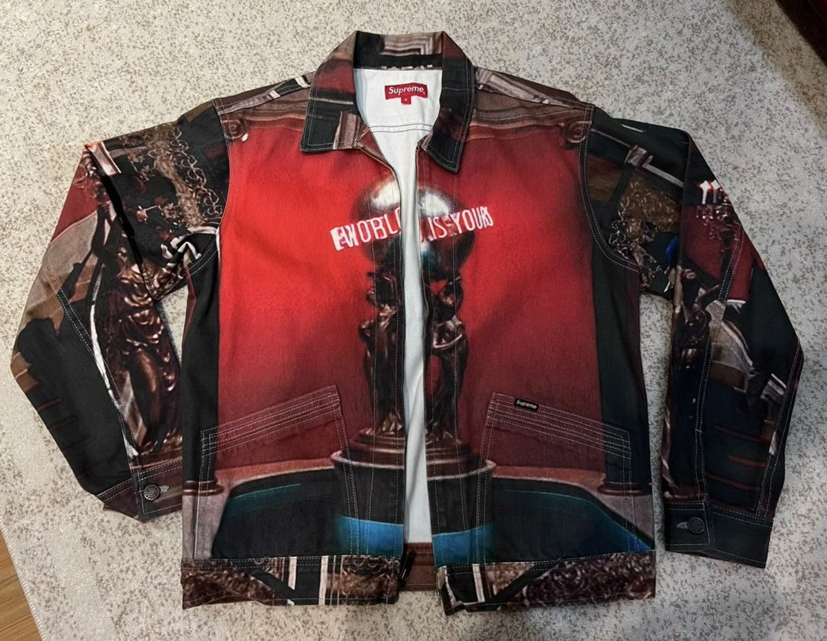Supreme Supreme scarface the world is yours denim trucker Jacket Size US S / EU 44-46 / 1 - 1 Thumbnail