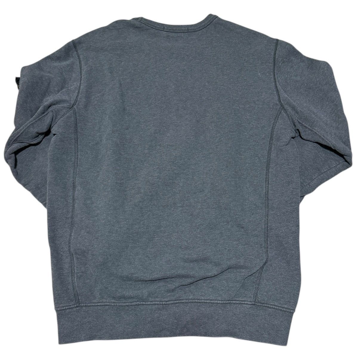 Stone Island Stone Island Patch Gray Ribbed Crewneck Sweatshirt Size US L / EU 52-54 / 3 - 2 Thumbnail
