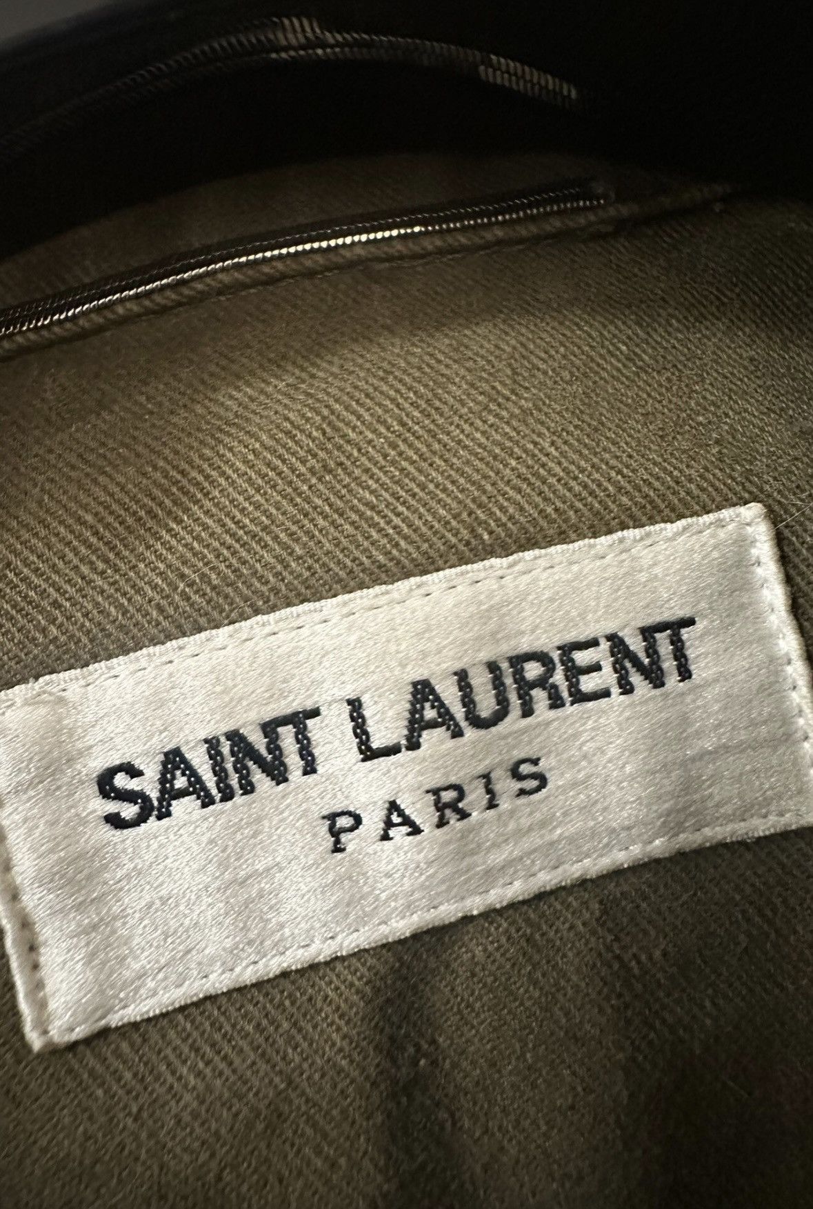Saint Laurent Paris Saint Laurent SLP 2017SS Shark Utility Jacket – Army Green Size US M / EU 48-50 / 2 - 4 Thumbnail