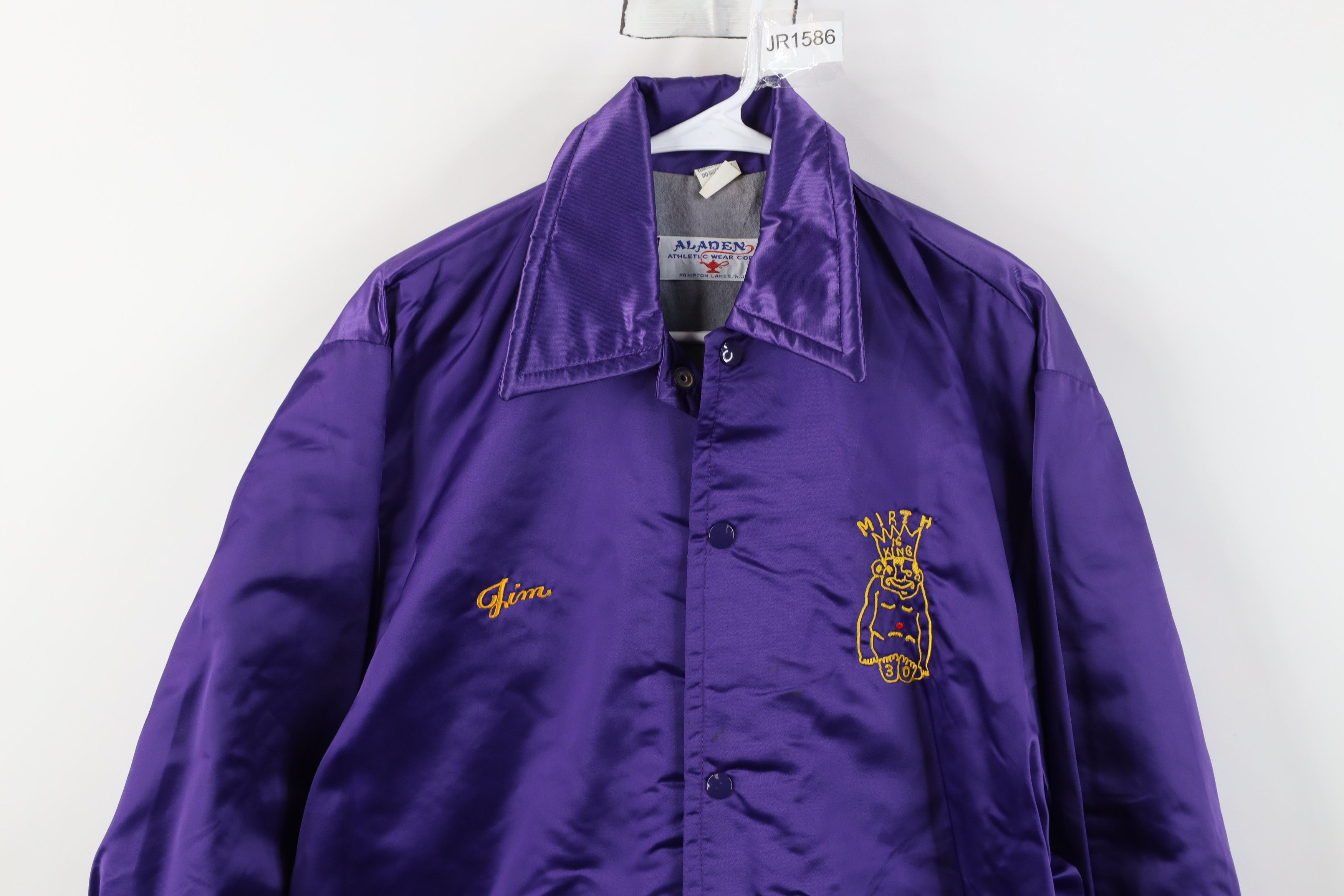 Vintage Vintage 70s Royal Order of Jesters New York Satin Jacket USA Size US M / EU 48-50 / 2 - 2 Thumbnail