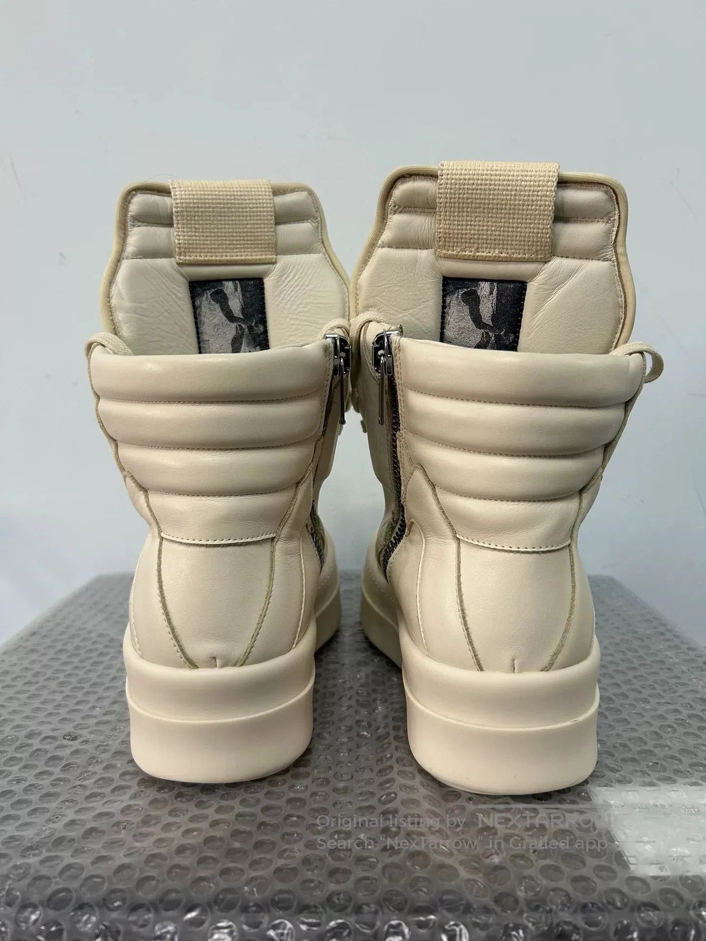 Rick Owens Rick Owens White Thick Low Triangle Sneakers. Size US 6 / EU 39 - 4 Thumbnail