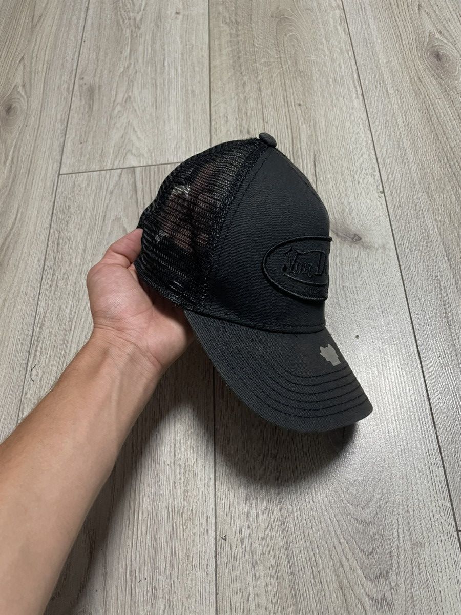 Von Dutch Sun Faded Von Dutch Logo Mesh Track Cap Hat Streetwear Black Size ONE SIZE - 3 Thumbnail
