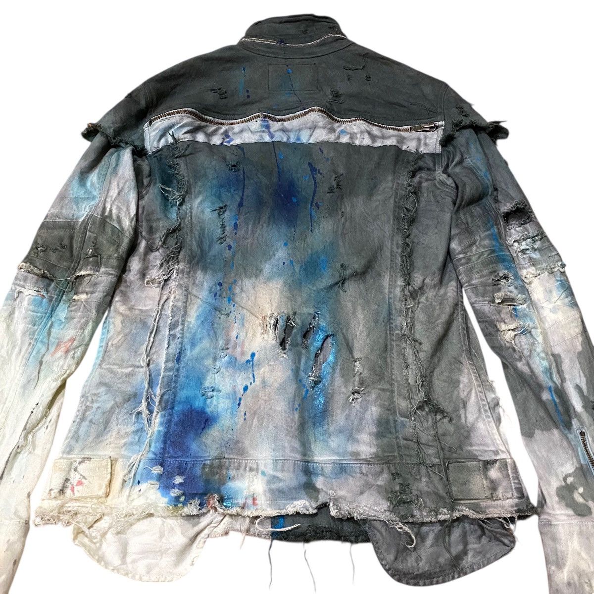 Le Grande Bleu (L.G.B.) Rare!! Le Grande Bleu LGB Burn & Ash Denim Jacket Size US M / EU 48-50 / 2 - 11 Thumbnail