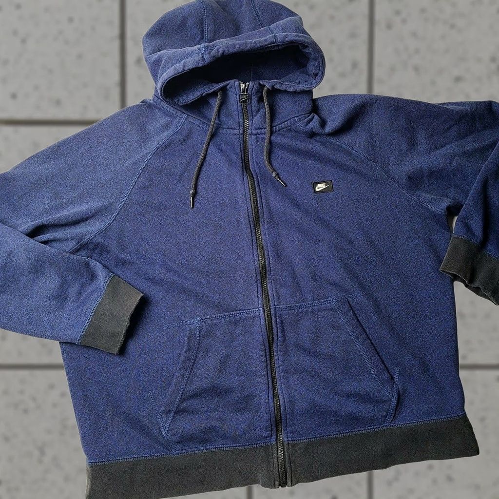 Nike VINTAGE Nike Red Tag Full Zip Hoodie Sweatshirt Jacket Men XL Navy 90s Logo Athletic Regular Twitter Size US XL / EU 56 / 4 - 1 Thumbnail