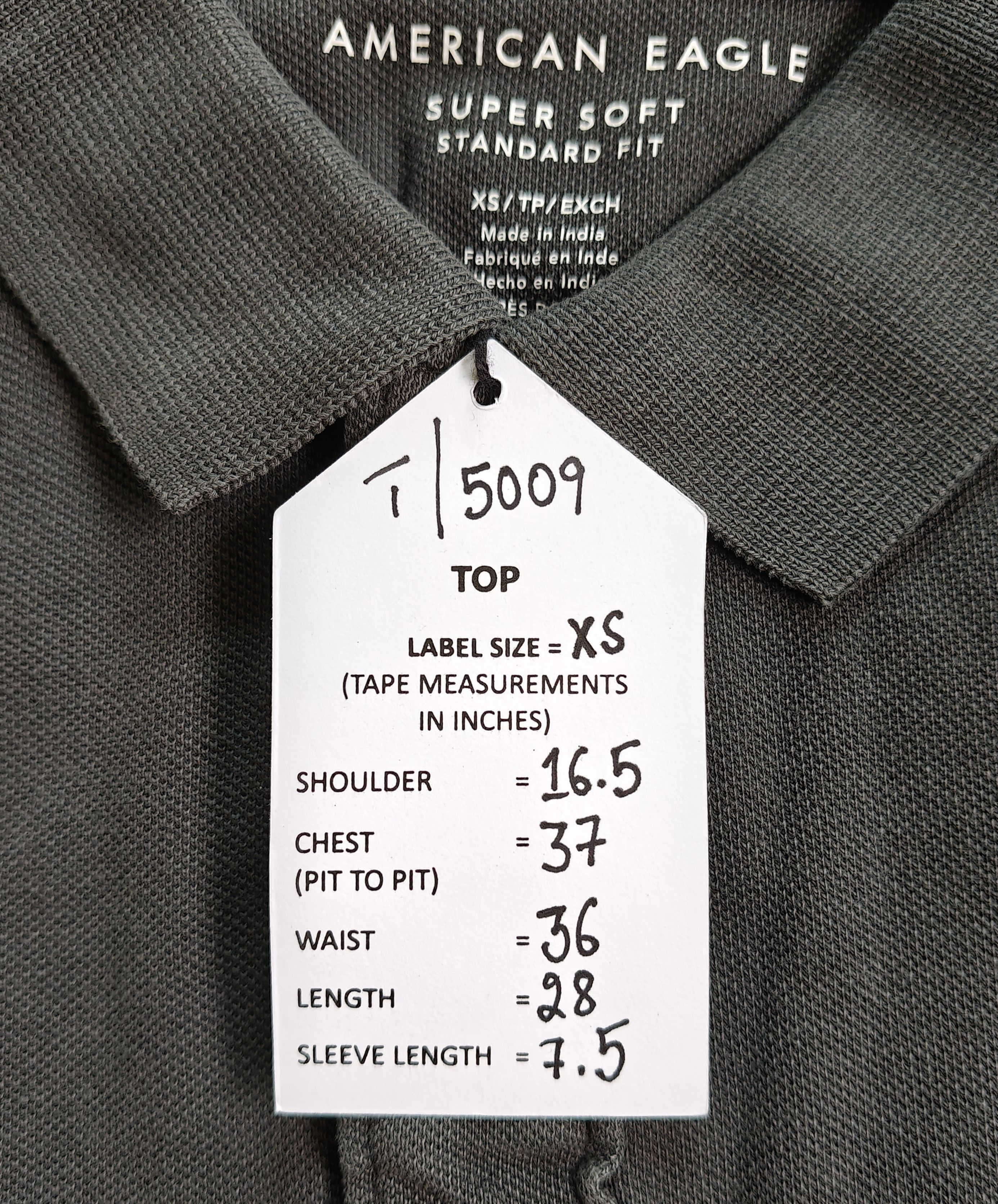 American Eagle Outfitters American Eagle Men's Polo shirt Free Shipping T/5009 Size US XS / EU 42 / 0 - 9 Thumbnail