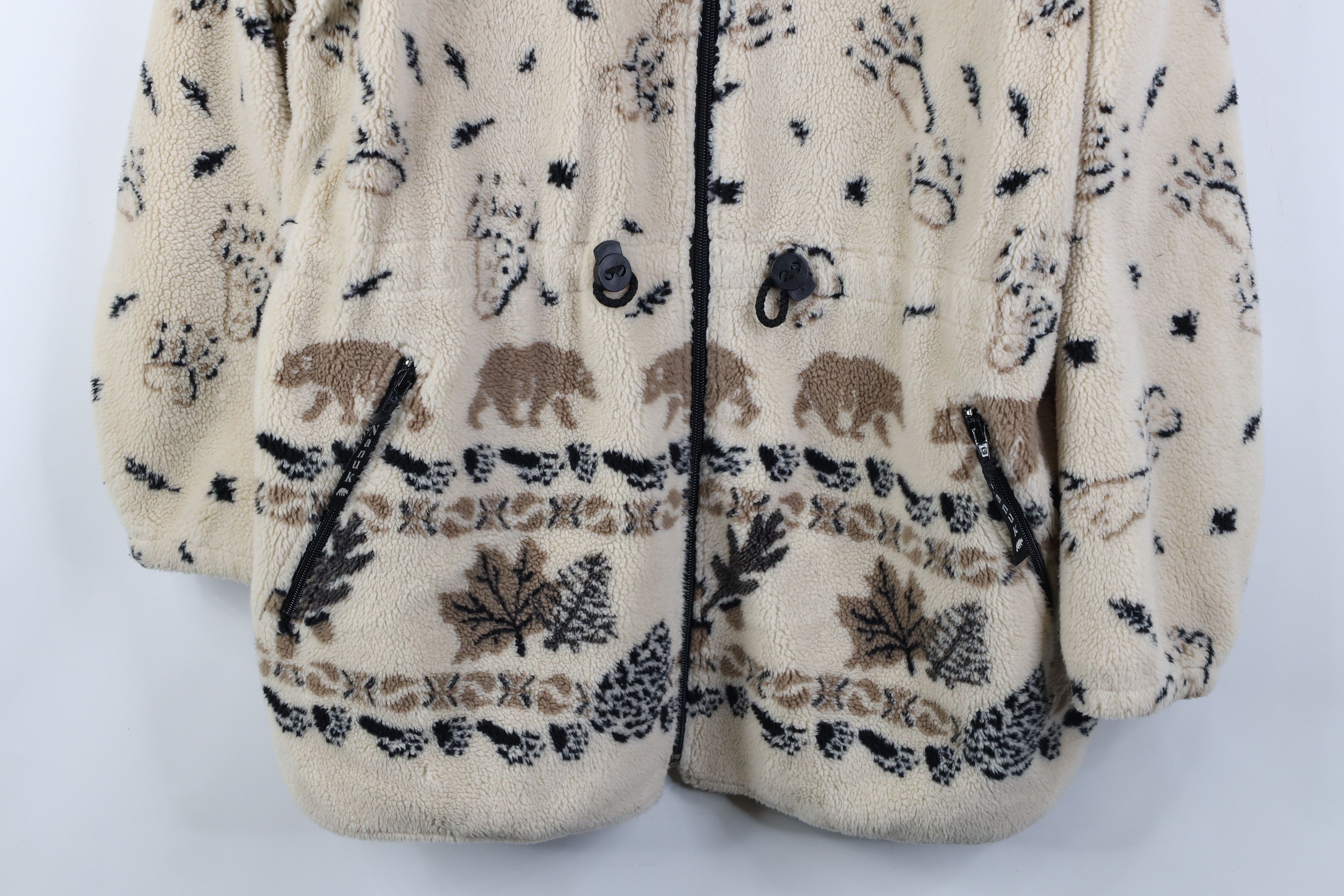 Vintage Vintage 90s Streetwear Animal All Over Print Fleece Jacket Size M / US 6-8 / IT 42-44 - 3 Thumbnail