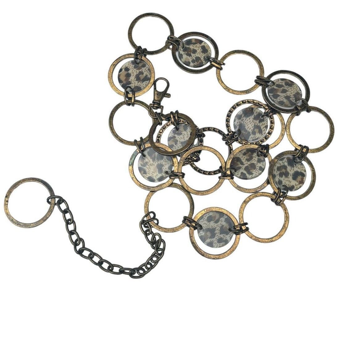 Other Vintage Silver Toned Cheetah Print Chain Belt Size ONE SIZE - 5 Thumbnail