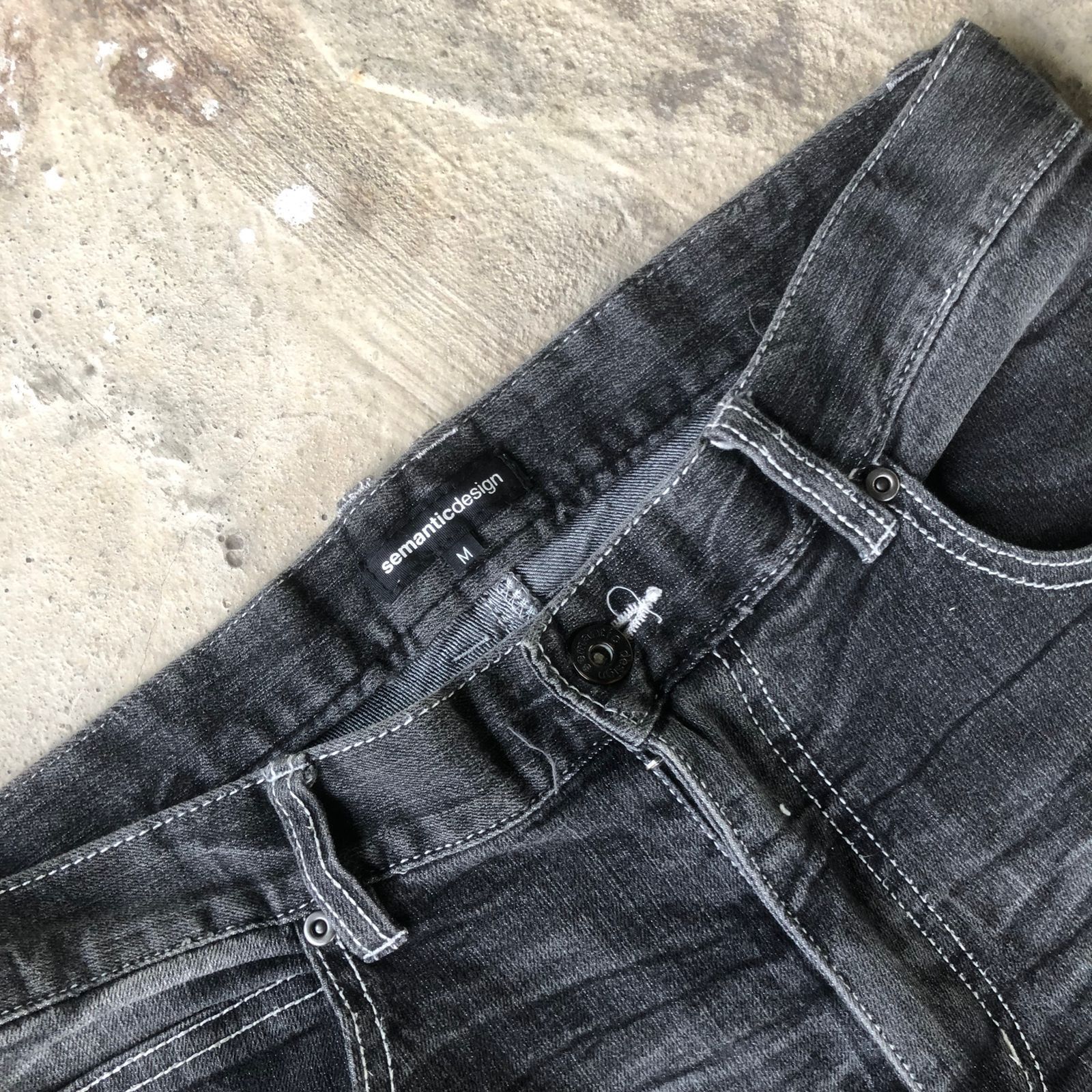 If Six Was Nine × KMRii × Le Grande Bleu (L.G.B.) Semantic Design Mudah Jeans Size US 32 / EU 48 - 4 Thumbnail