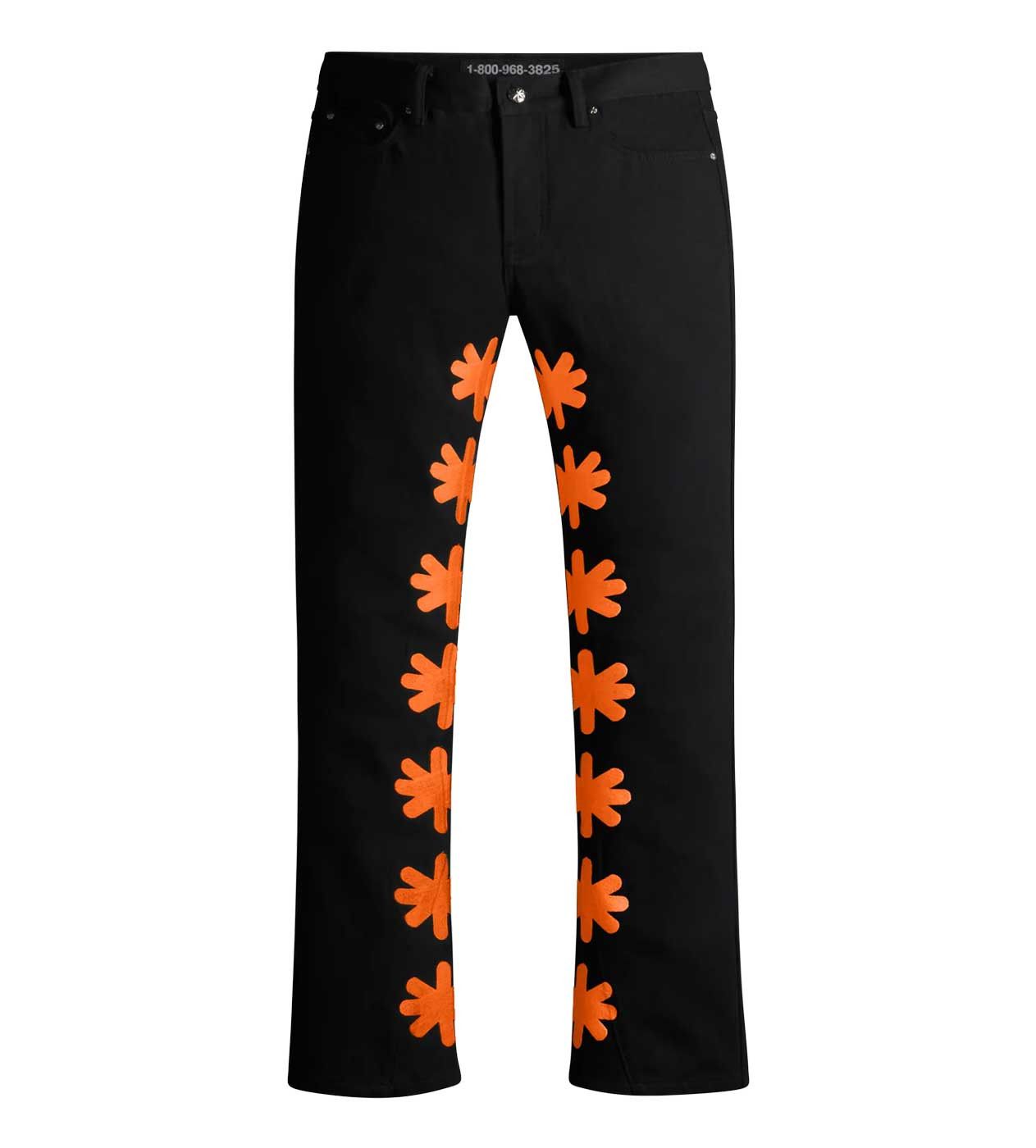 LOSTSHDWS Lost Shdws Denim Pant Black/Orange Size US 30 / EU 46 - 1 Thumbnail
