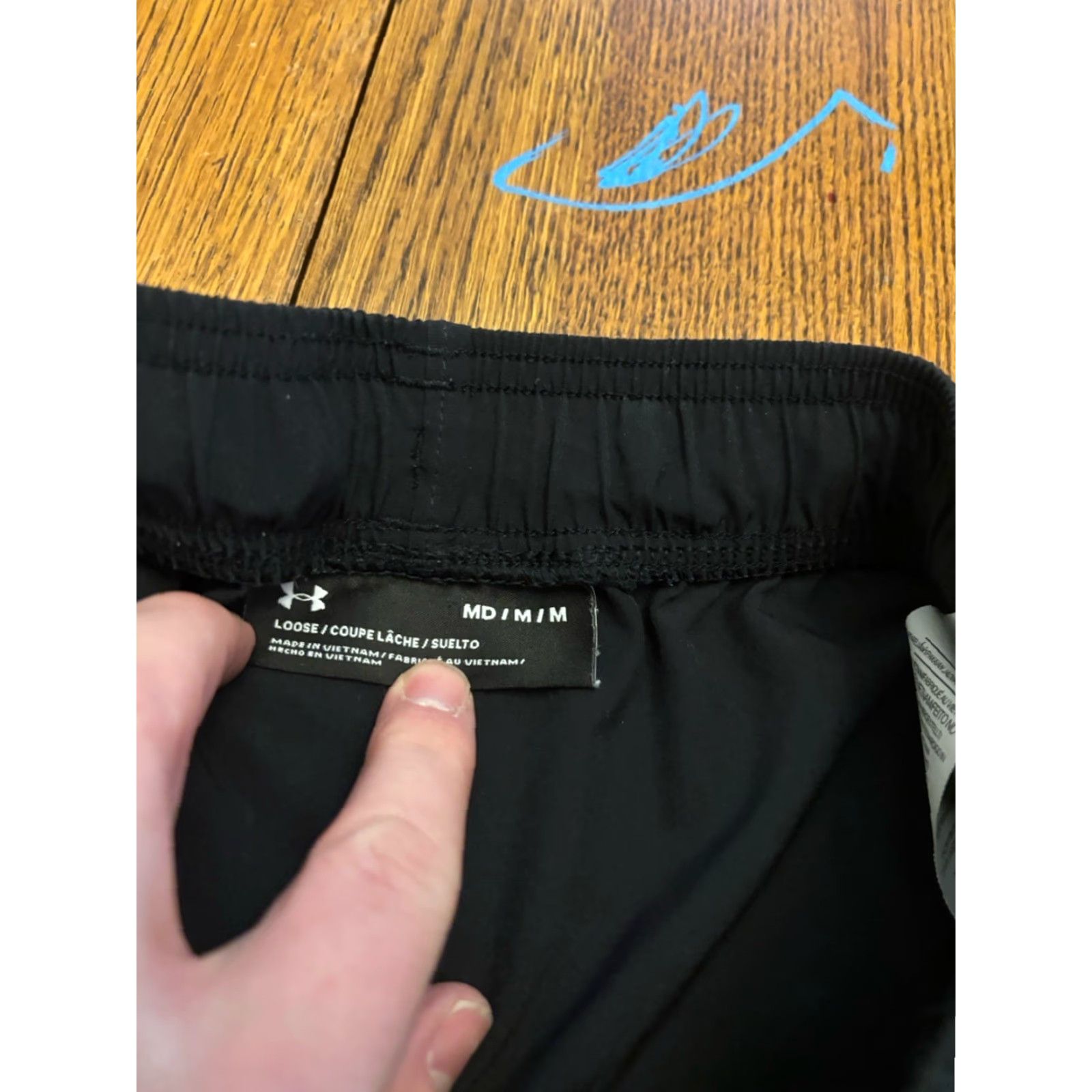 Under Armour Under Armour Shorts Mens Lightweight Athletic Running Gym M Pockets Drawstring Elastic Waist Blue Outdoor Sports Mens Size US 31 - 3 Thumbnail