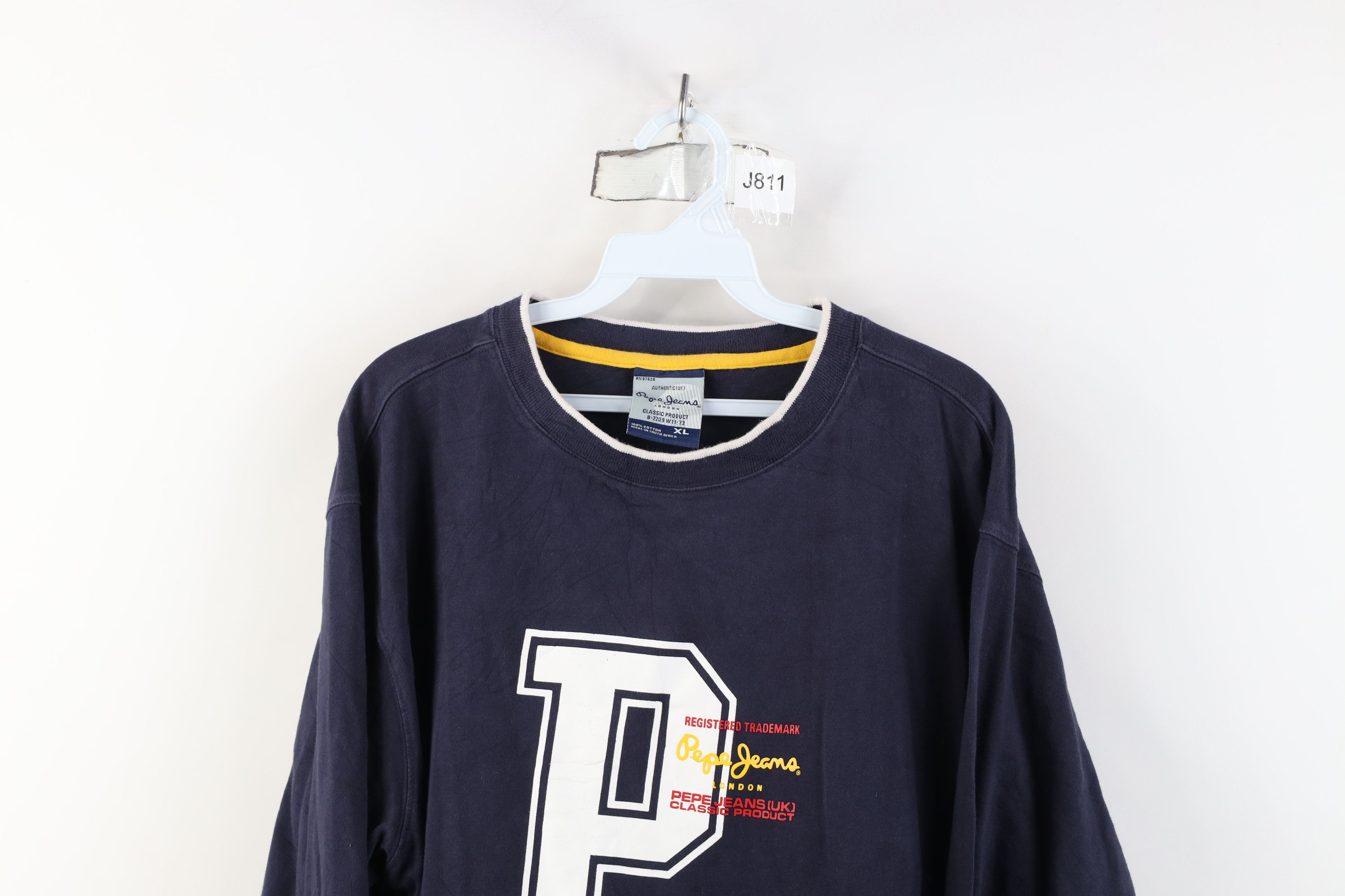 Vintage Vintage 90s Y2K Pepe Jeans Spell Baggy Long Sleeve T-Shirt Size US XL / EU 56 / 4 - 2 Thumbnail