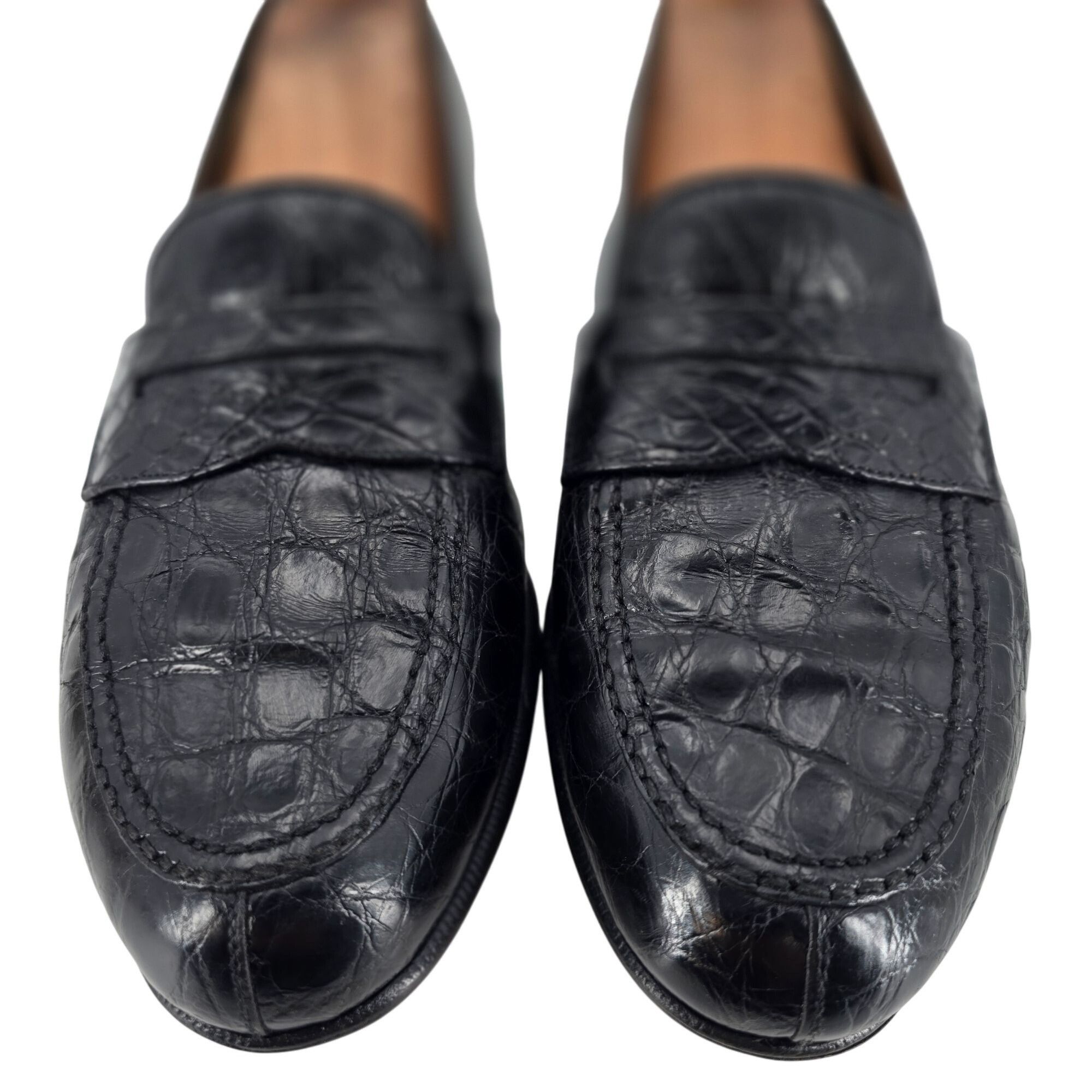 Salvatore Ferragamo Salvatore Ferragamo Exotic Black Crocodile Dress Shoe Men 11 Size US 11 / EU 44 - 9 Thumbnail