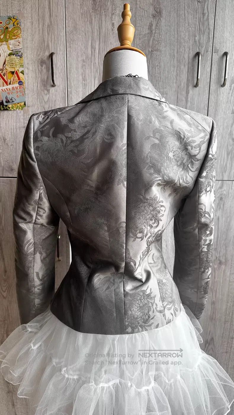 Vivienne Westwood Vivienne Westwood Silver Jacquard Blazer Size M / US 6-8 / IT 42-44 - 5 Thumbnail