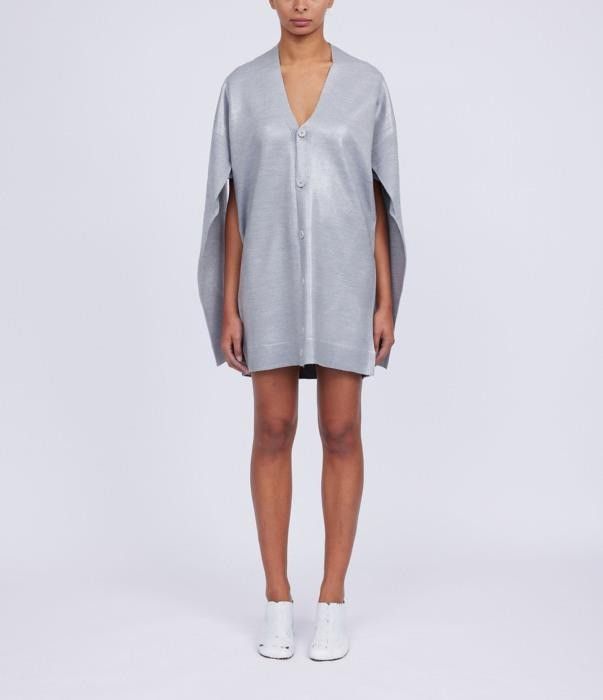 Maison Margiela o1bcso1str0426 Wool Blend Cardigan in Grey Size XS / US 0-2 / IT 36-38 - 5 Thumbnail