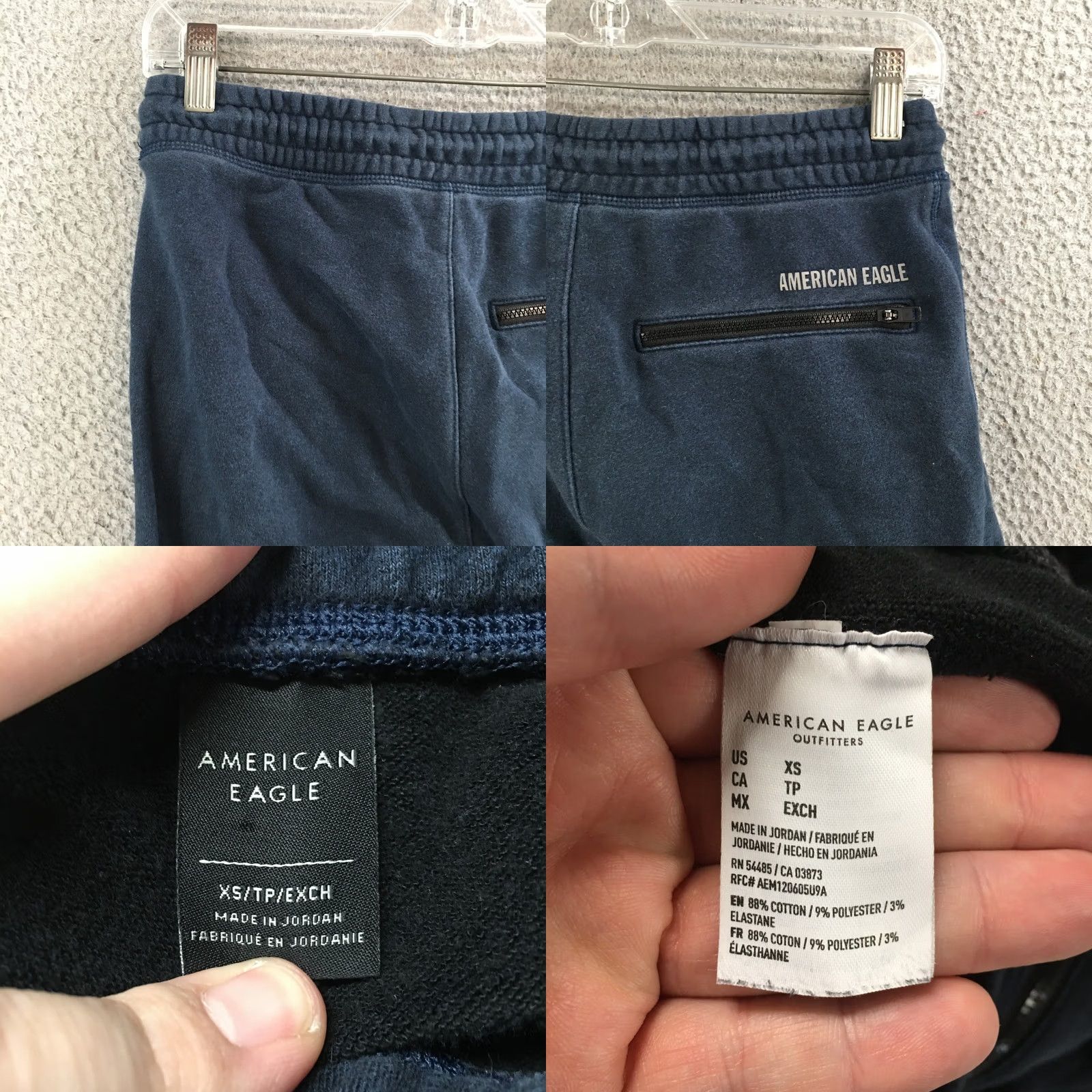 American Eagle Outfitters American Eagle Outfitters Pants Jogger XS Regular Mens Blue with Elastic Waist Pockets Size US 27 - 9 Thumbnail