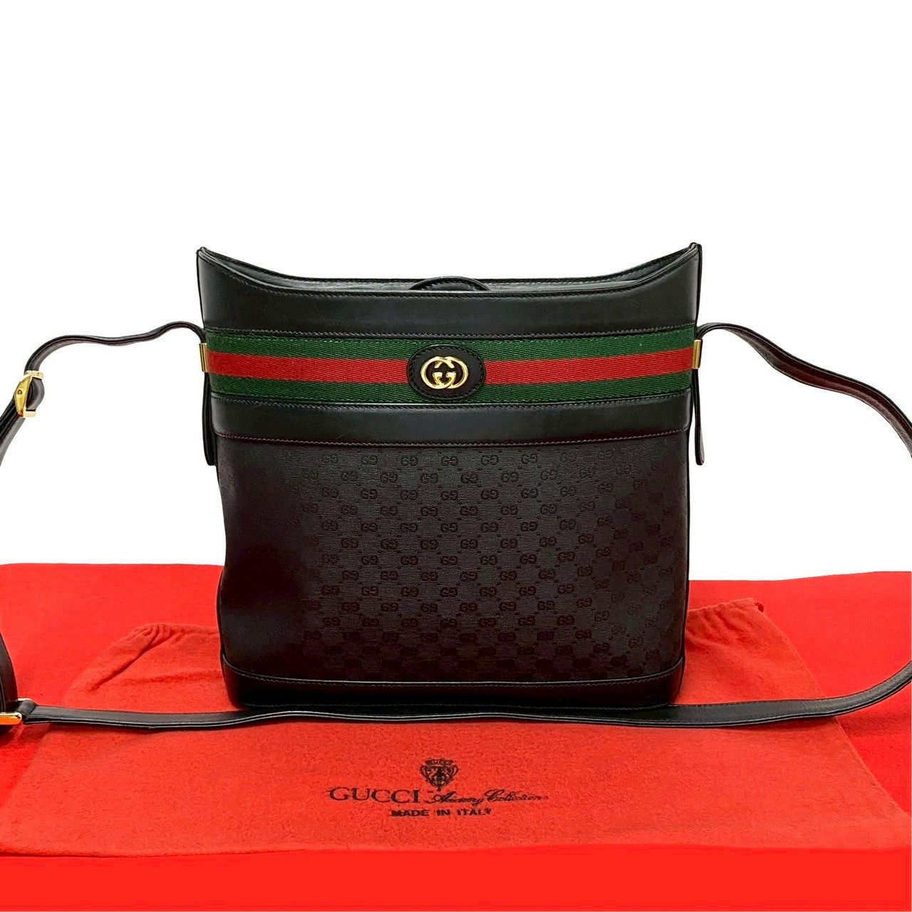 Gucci Gucci Shoulder Bag Black Leather Size ONE SIZE - 1 Thumbnail