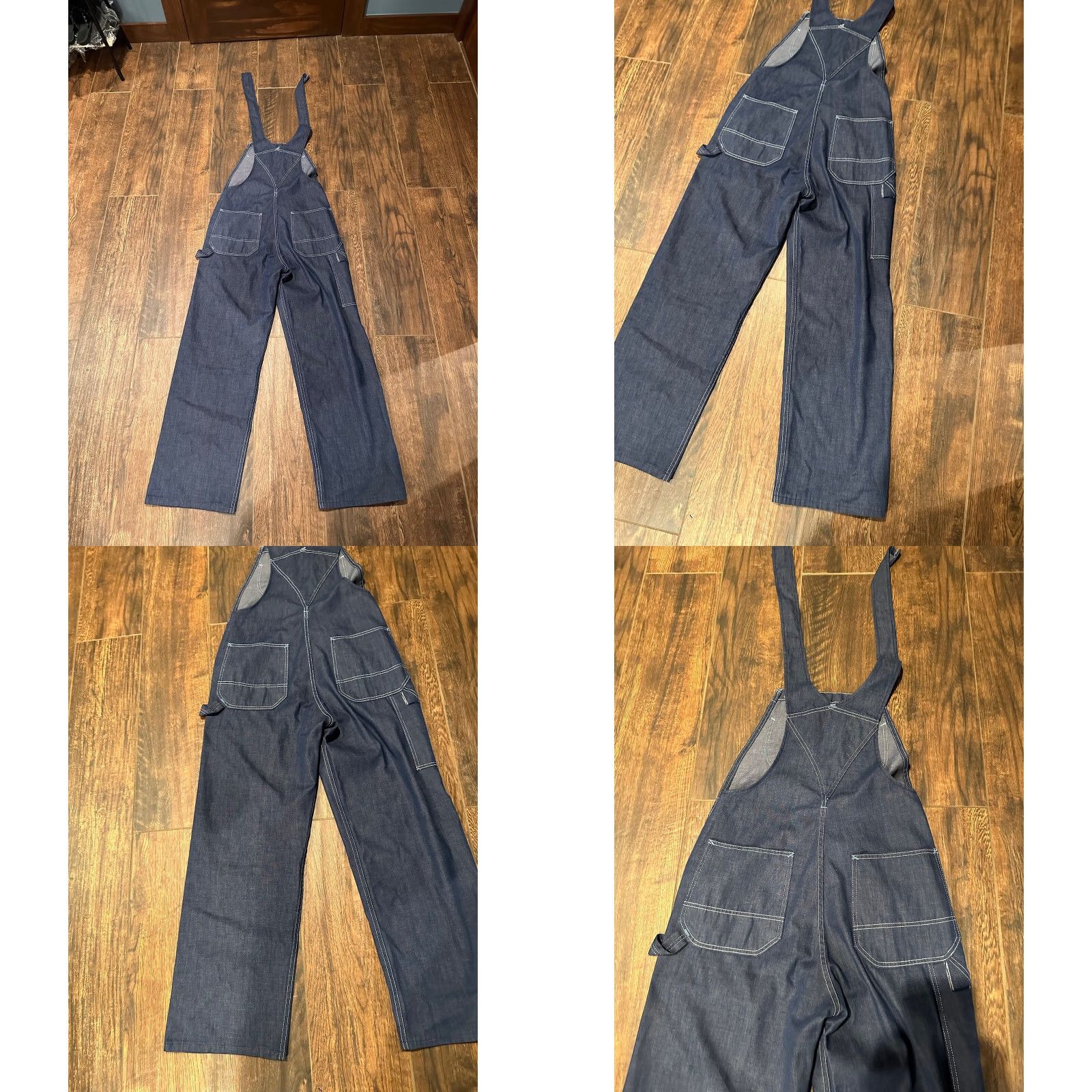Sears VINTAGE Sears Denim Bib Overalls Jeans Men 36x30 70s 80s Blue Cotton Blend Wide-Leg Pockets Button Regular Mens Size US 36 / EU 52 - 8 Thumbnail