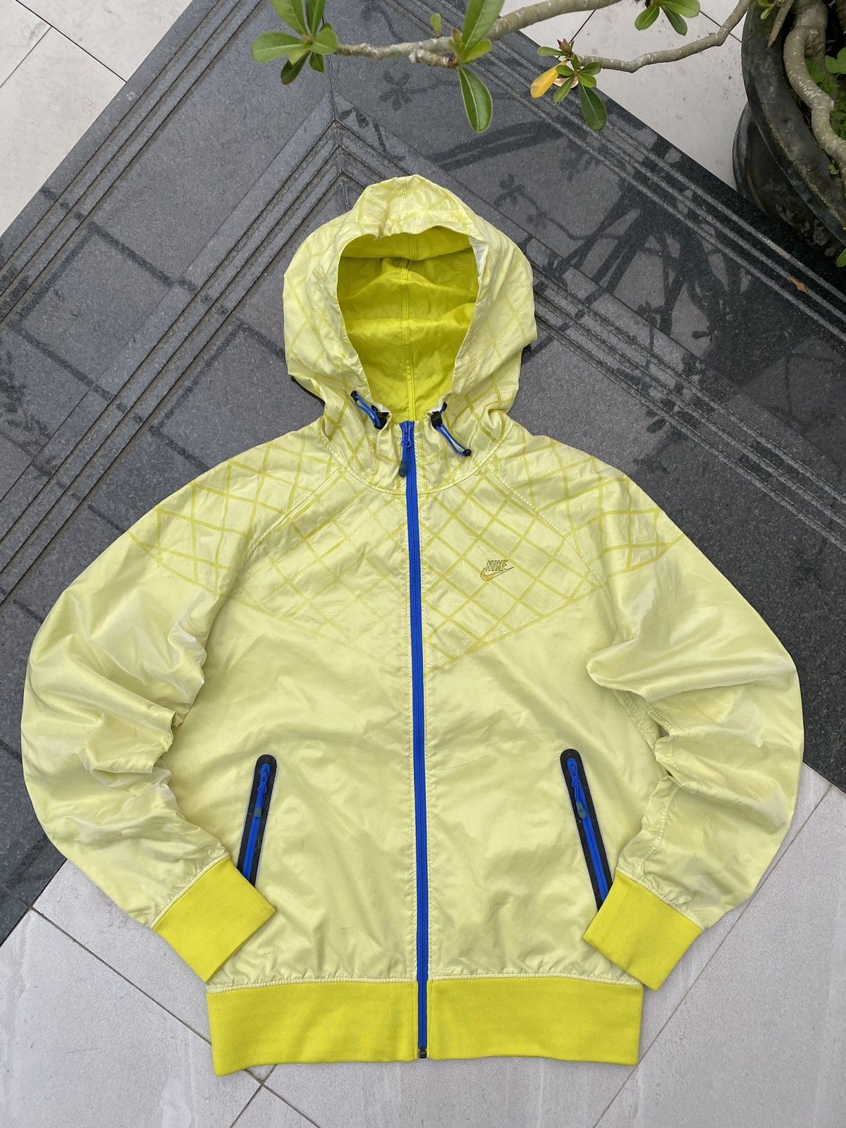 Nike × Vintage 90’s NIKE RARE SWOOSH LOGO Y2K LOGO NYLON ZIP JACKET Size US M / EU 48-50 / 2 - 1 Thumbnail