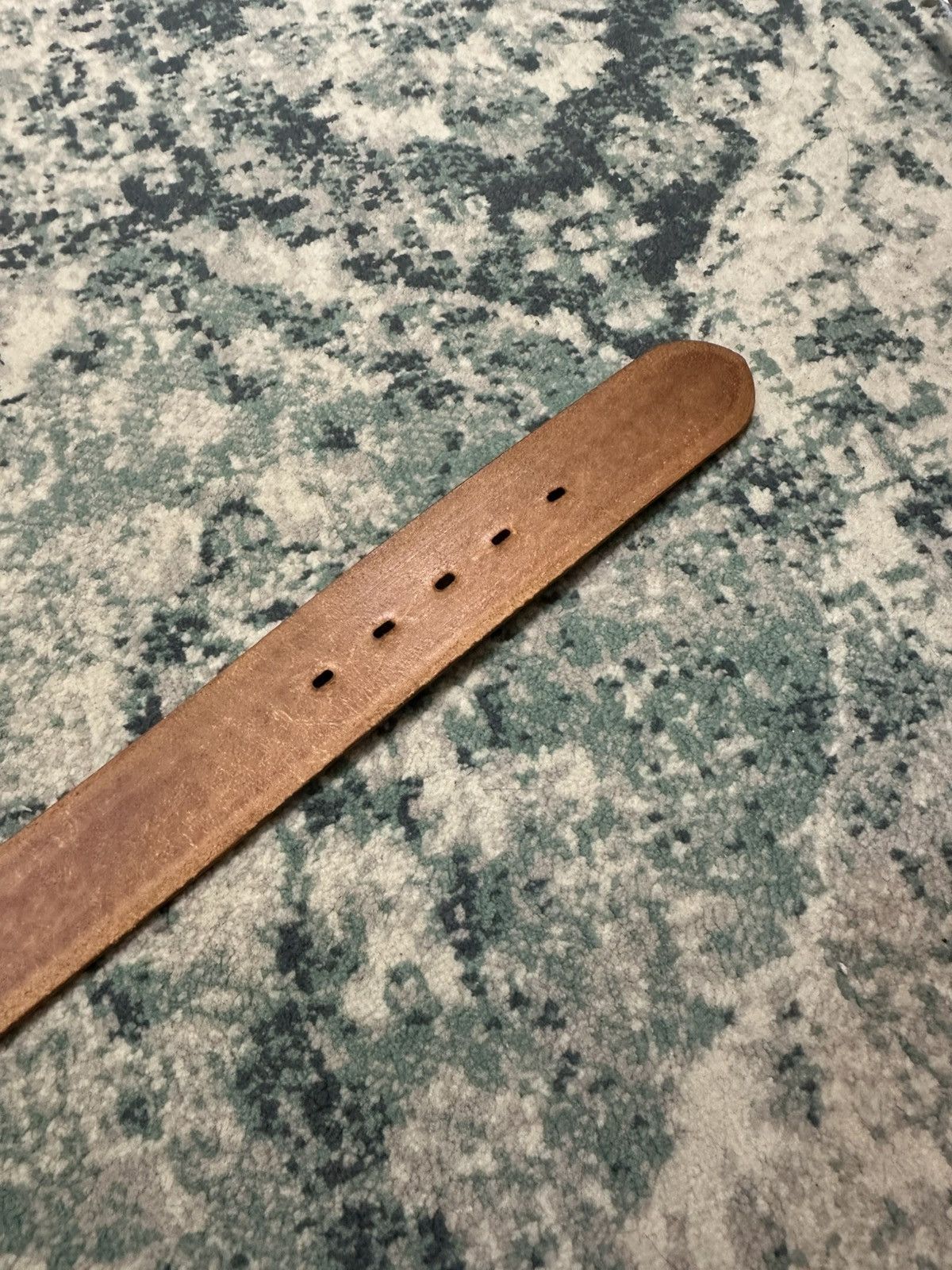 Handmade Tony Lama Classic Basketweave Leather Belt Bronc Buckle (32) Size 32 - 14 Thumbnail