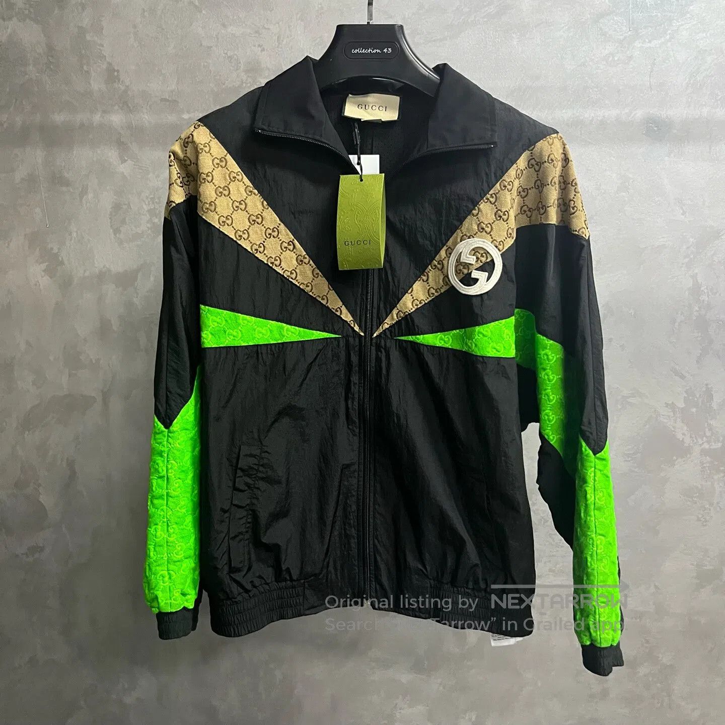 Gucci Guicci Colorful letter-embossed zipper high-neck casual ja Size US M / EU 48-50 / 2 - 1 Thumbnail