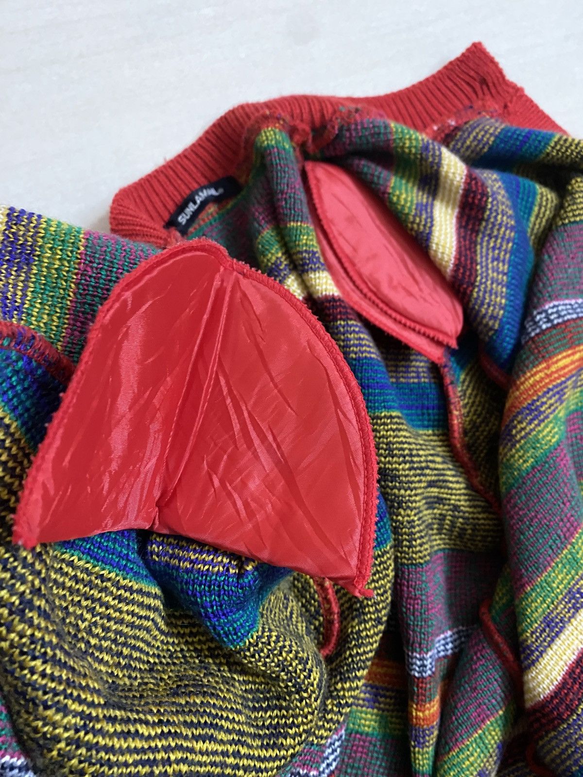 Aran Isles Knitwear × Japanese Brand × Vintage Vintage Cardigan Knitwear Sunlamail Size US L / EU 52-54 / 3 - 15 Thumbnail