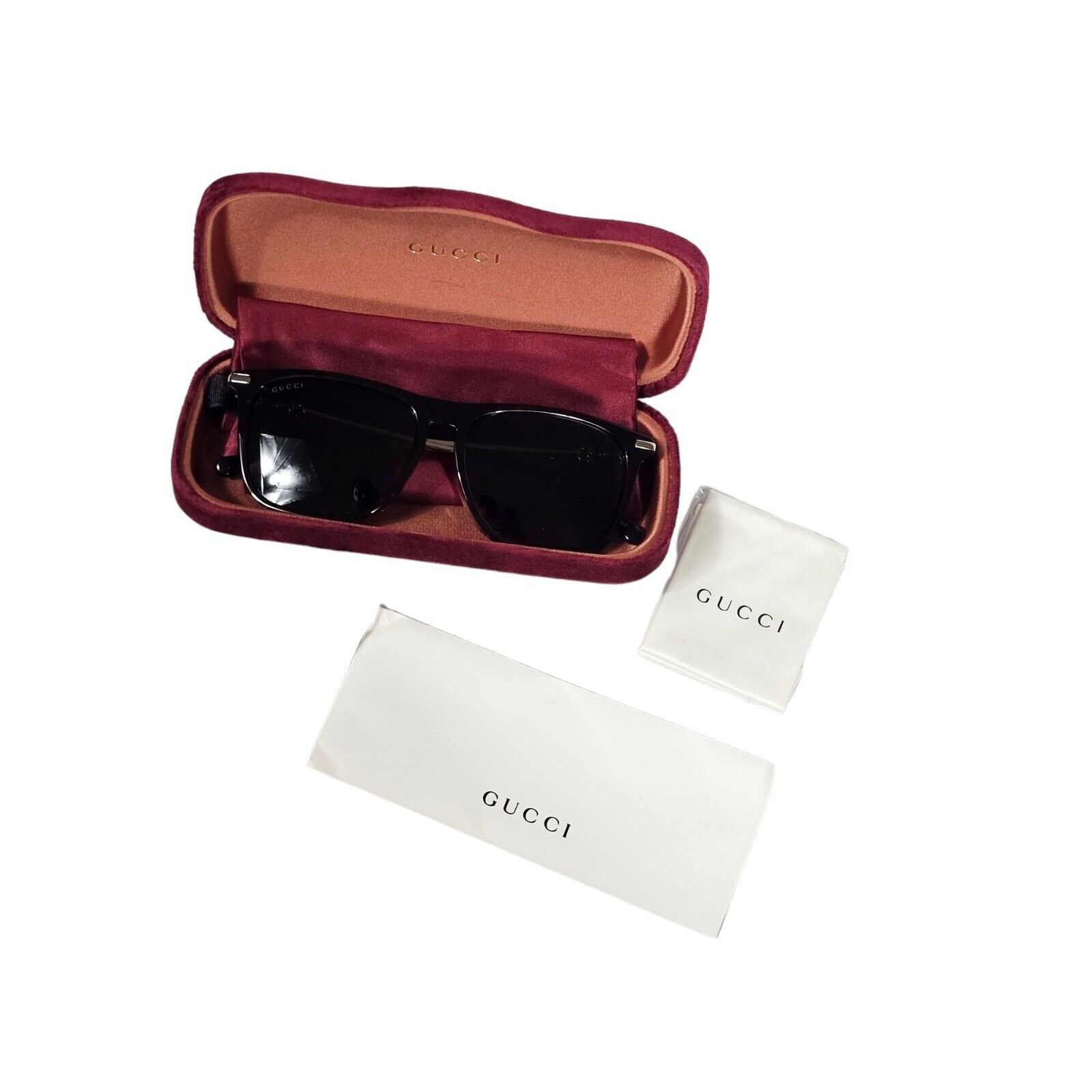 Gucci Gucci Brown Rectangular Mens Sunglasses Size ONE SIZE - 1 Thumbnail