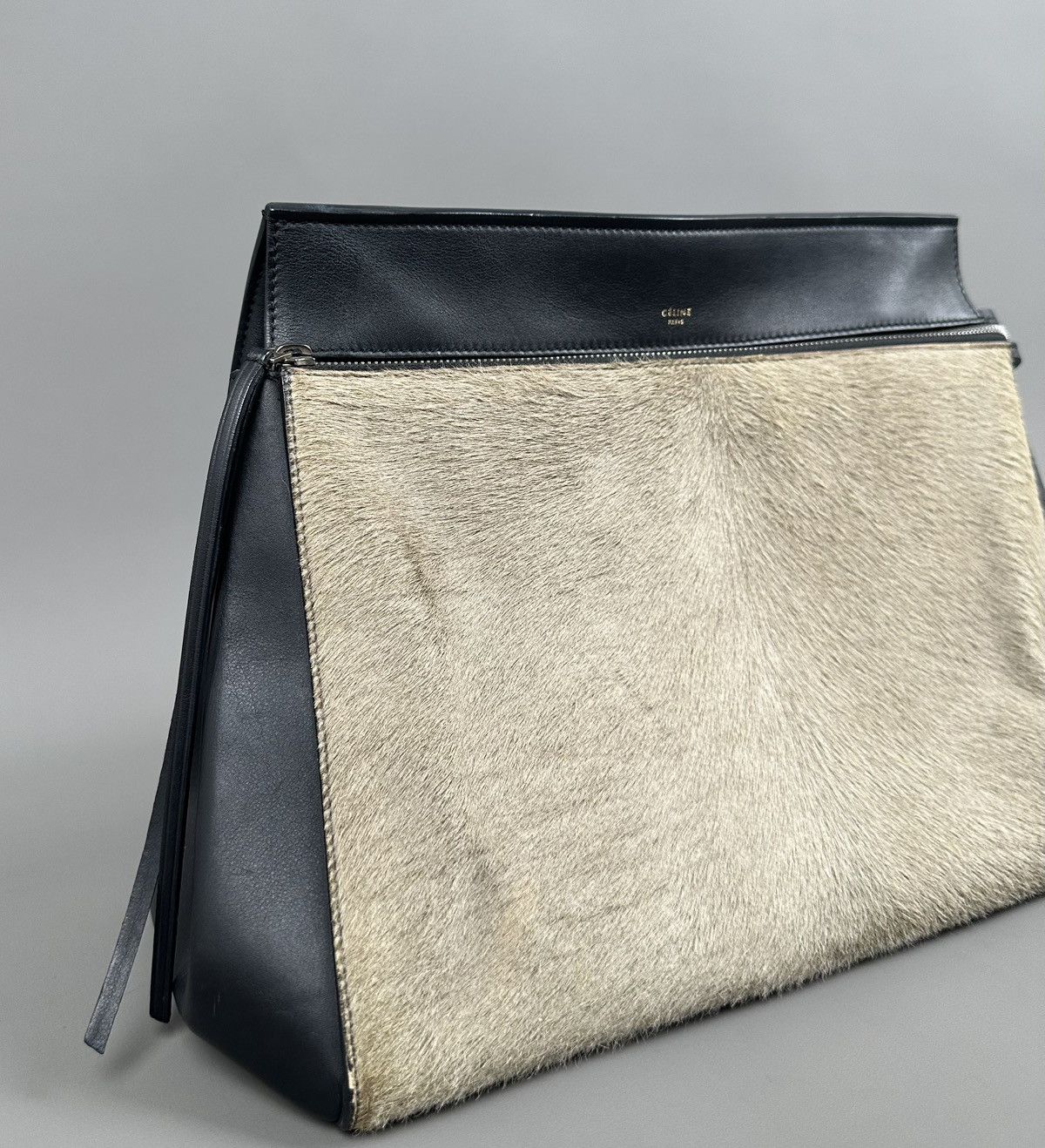 Celine Celine - Edge Pony-Style Calfskin Leather - Handle Bag Size ONE SIZE - 2 Thumbnail