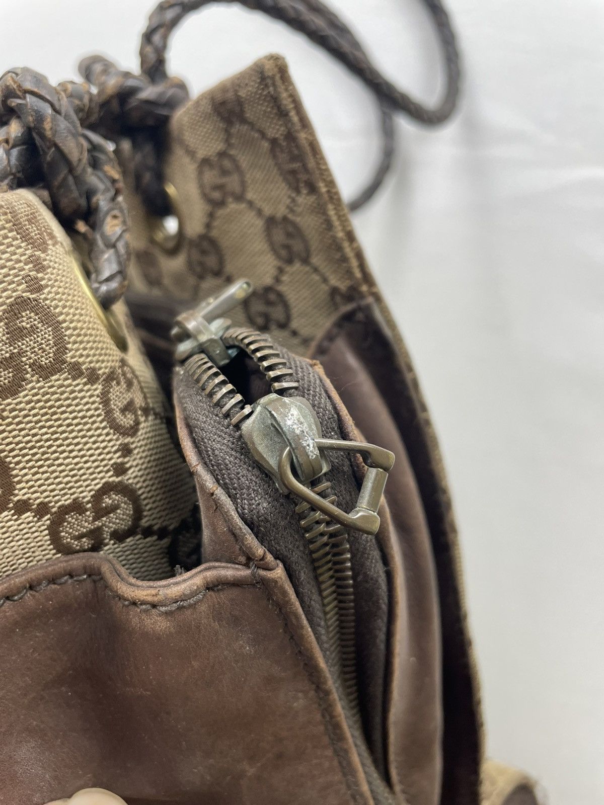 Gucci GUCCI GG Canvas Shoulder Bag Beige Made in Italy Size ONE SIZE - 15 Thumbnail