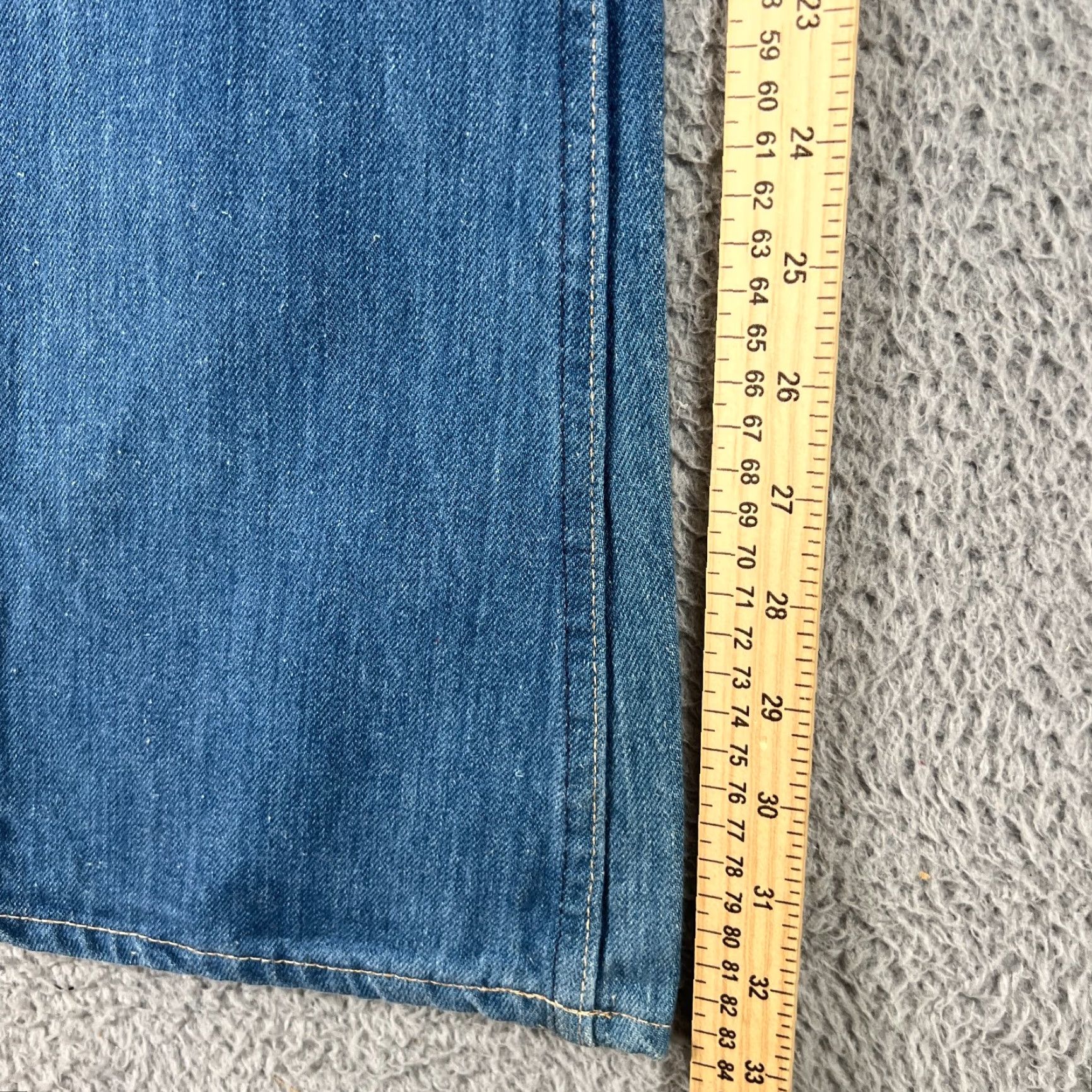 Levi's VINTAGE Levi's Jeans Flared Denim 28x34 Blue Bell Bottom 70s 80s Rock Hippie USA Mens Regular 5-Pocket Spring Summer Fall Winter Mid Rise Button Zip Size US 28 / EU 44 - 3 Thumbnail