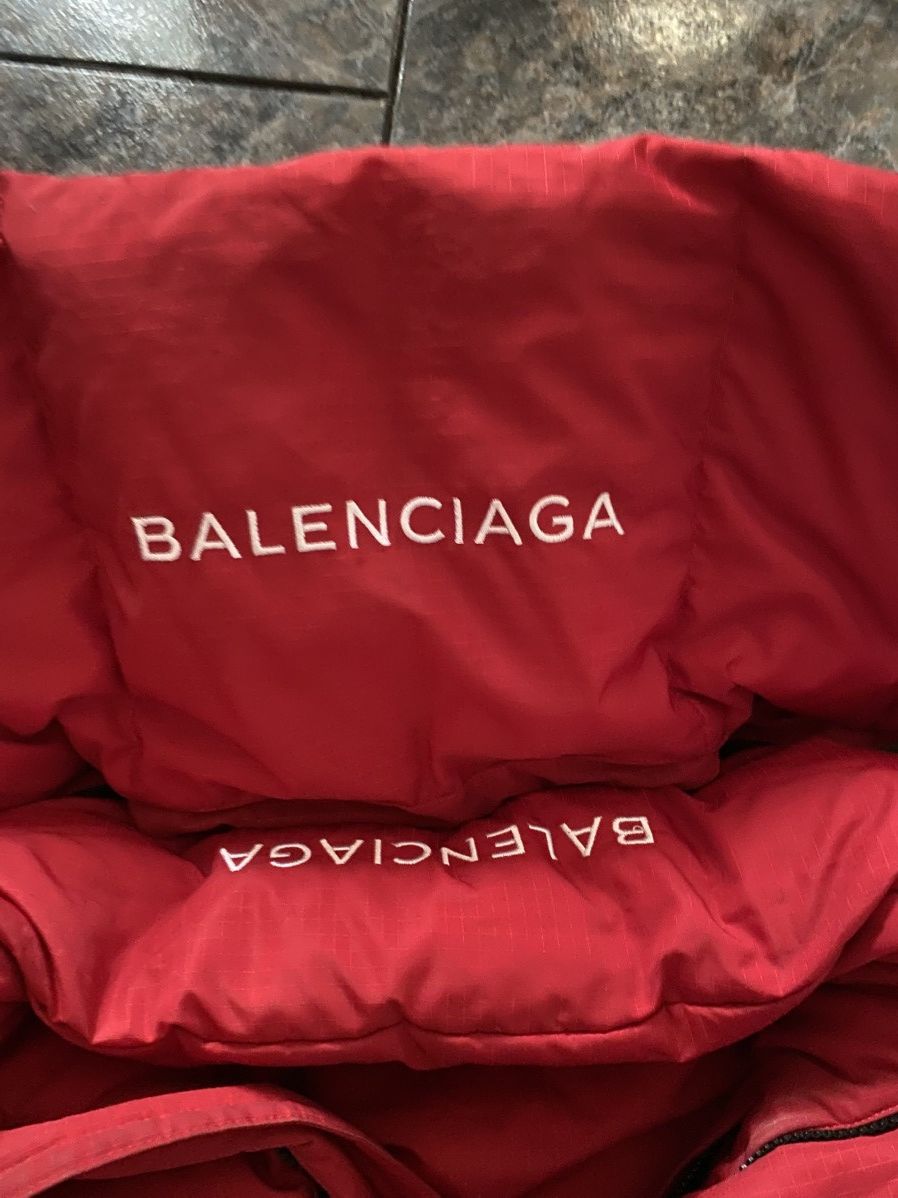 Balenciaga Balenciaga puffer with an hybrid scarf red Size US XXS / EU 40 - 6 Thumbnail