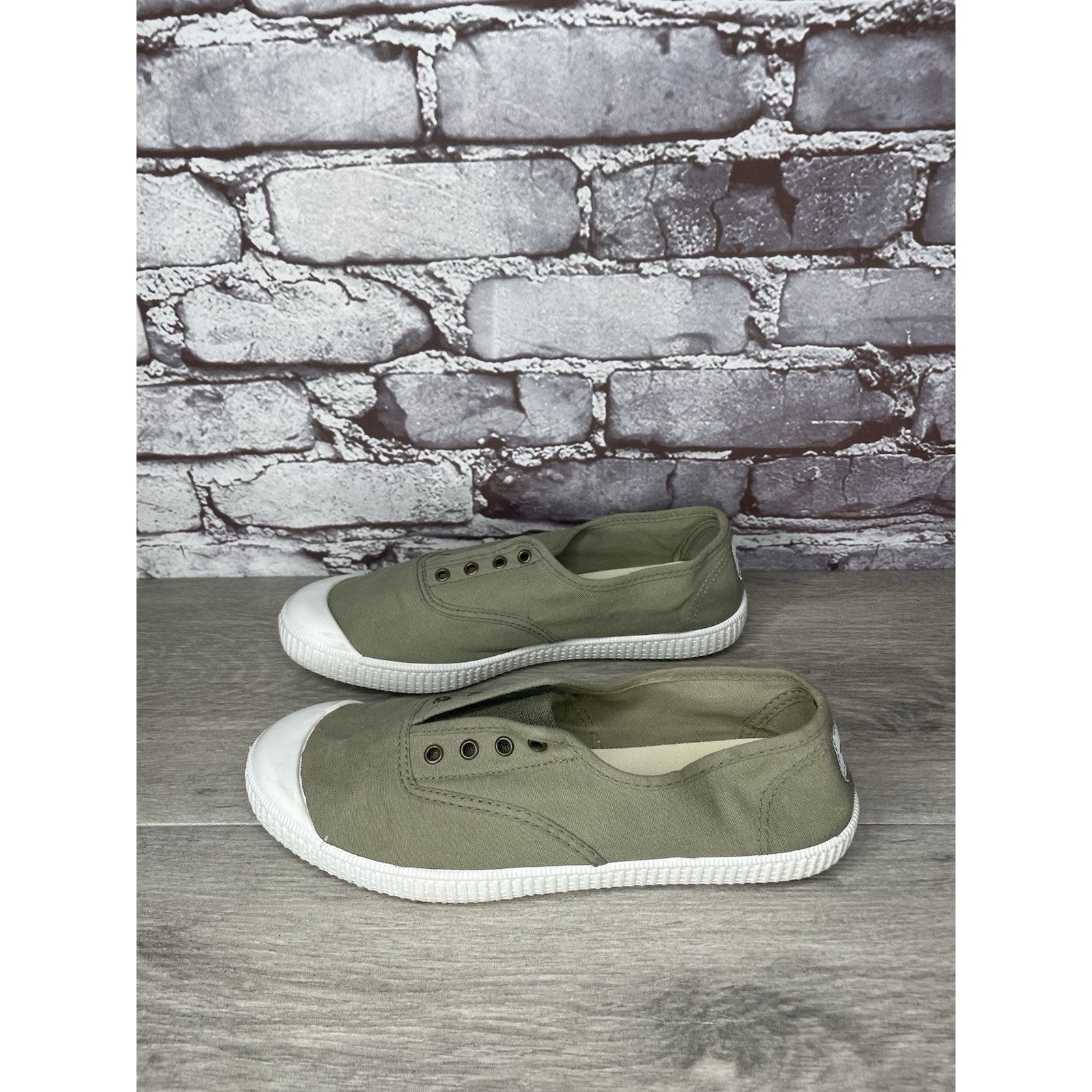 Sonoma Potoma Green Canvas Fabric Slip On Casual Sneakers Shoes Wom Size US 8.5 / IT 38.5 - 20 Thumbnail