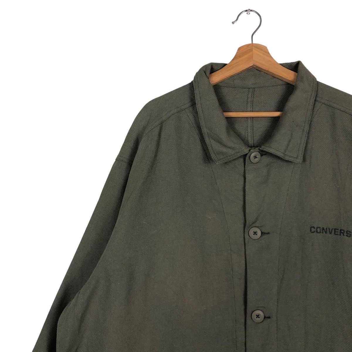 Japanese Brand 🔥Vintage Converse All Star Chore Jacket Military Design Size US L / EU 52-54 / 3 - 7 Thumbnail